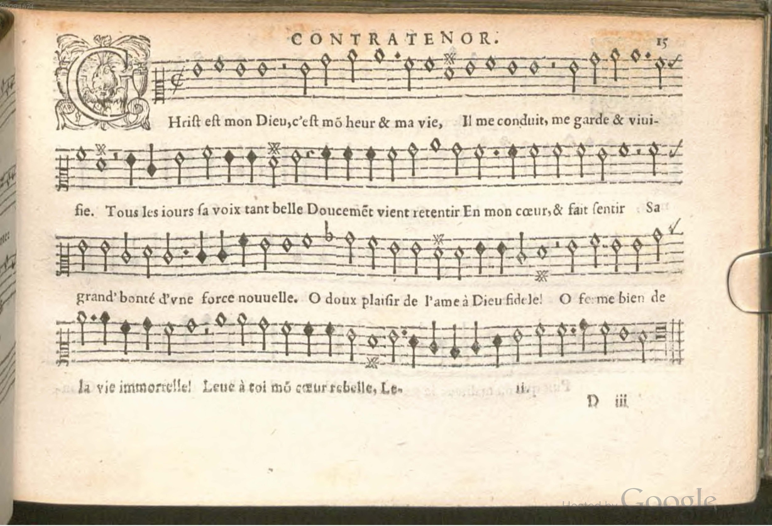 1576 - [Pierre de Saint-André] - Trésor de musique d’Orlande de Lassus Contratenor - BSB Munich