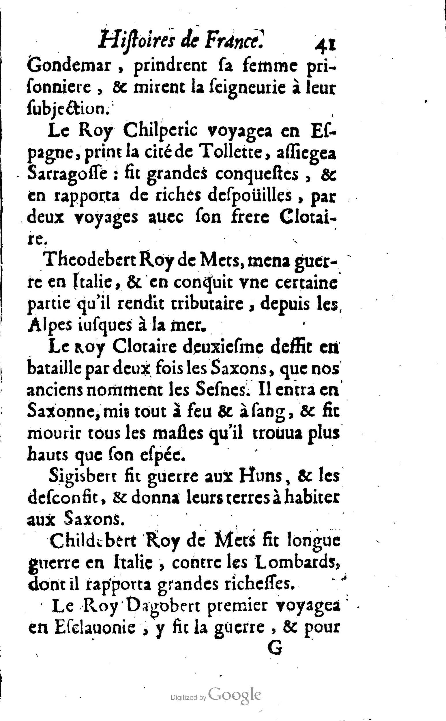 1638 - Jean Corrozet - Trésor des histoires de France - BM Lyon