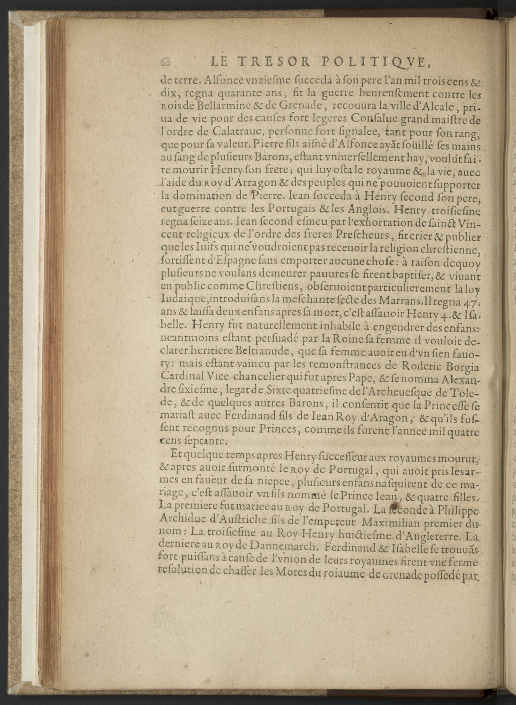 1608 - Nicolas Du Fossé - Trésor politique - BnF Tolbiac