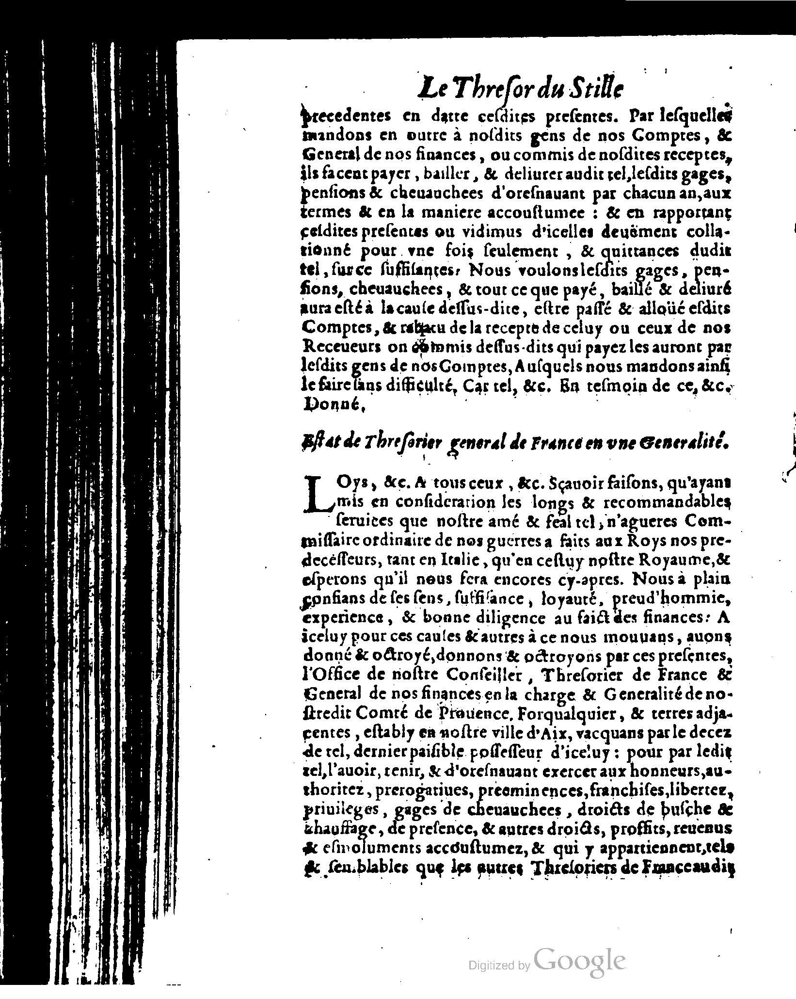 1614 - Jean Richer - Trésor du nouveau style et protocole de la chancellerie de France - BSB Munich