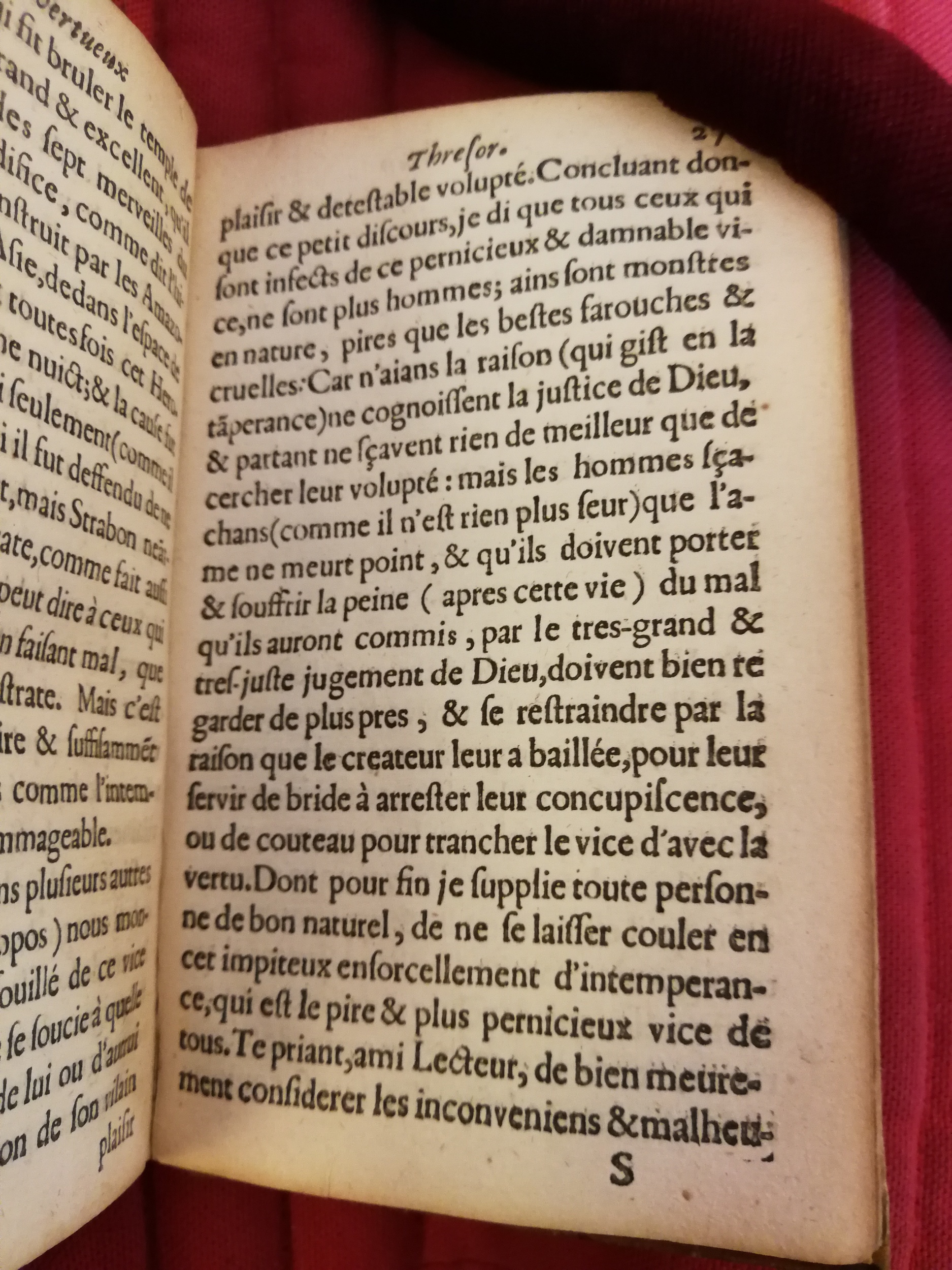 1599 - Thomas Portau - Vertueux trésor - Bibliothèque Sainte-Geneviève