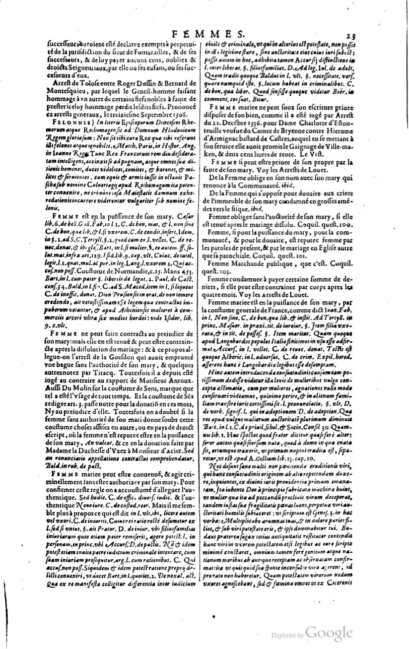 1629 - Veuve Nicolas Buon - Trésor du droit français (21754 T. 2) - BM Lyon