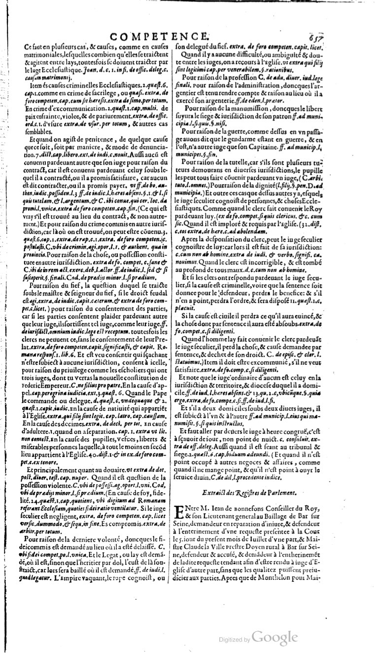 1629 - Veuve Nicolas Buon - Trésor du droit français (21754 T. 1) - BM Lyon