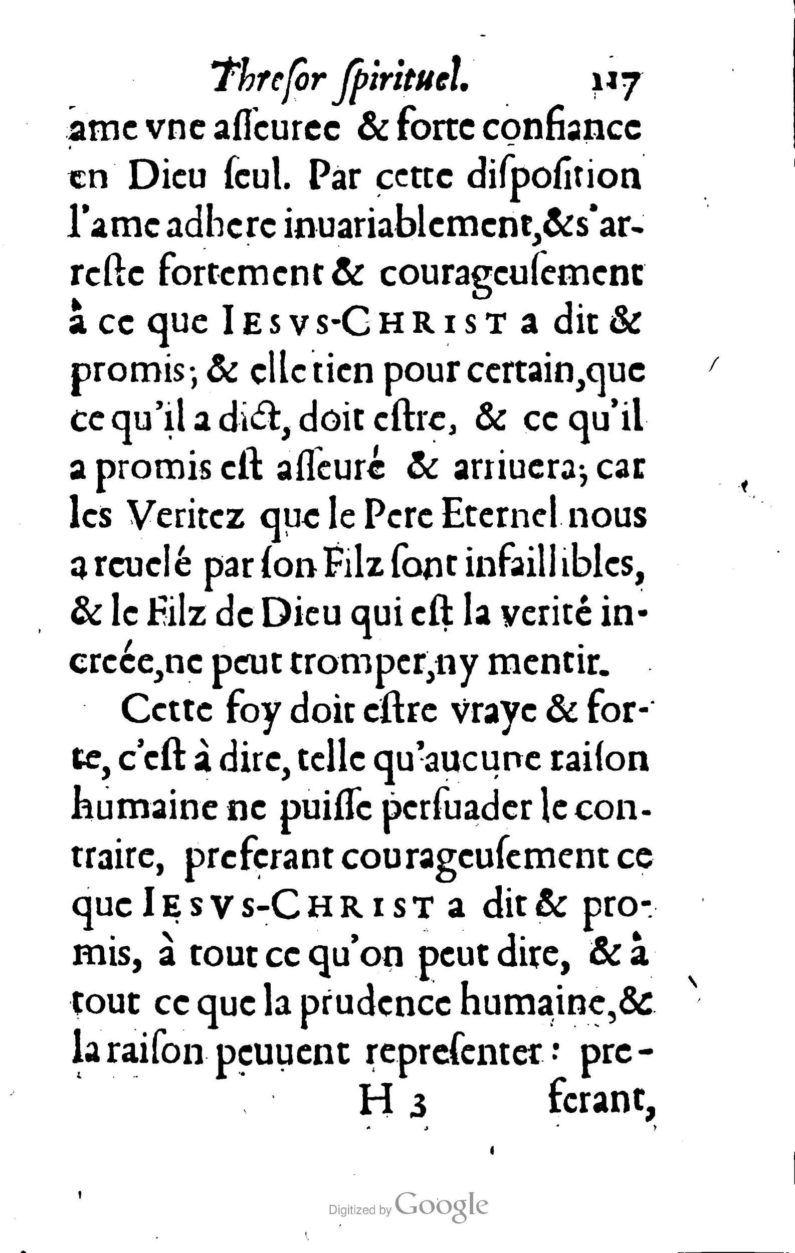 1633 - François Waudré - Trésor spirituel contenant les excellences du christianisme - BM Lyon