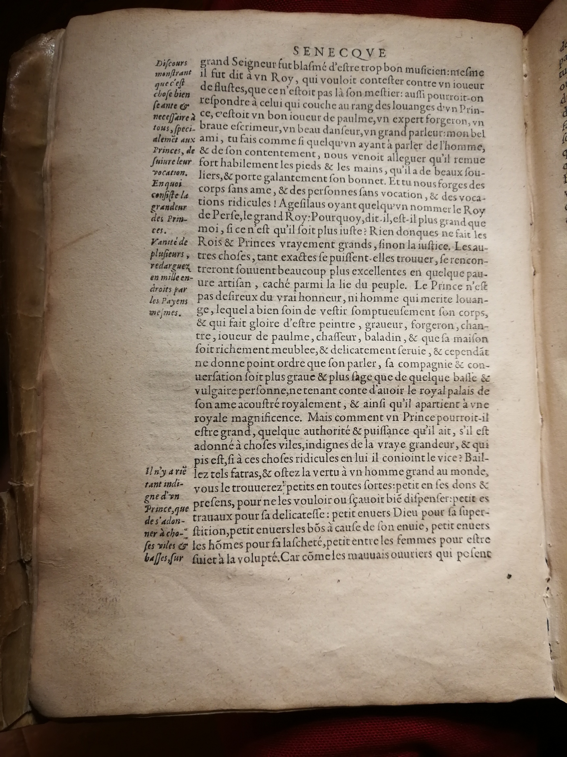 1595 - Jean Houzé - Œuvres morales et mêlées de Sénèque, Trésor de philosophie morale - T. 1 - BnF