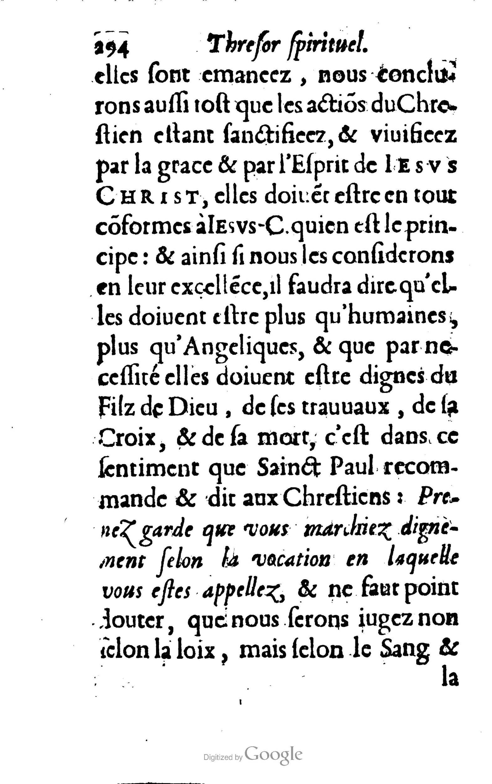 1633 - François Waudré - Trésor spirituel contenant les excellences du christianisme - BM Lyon