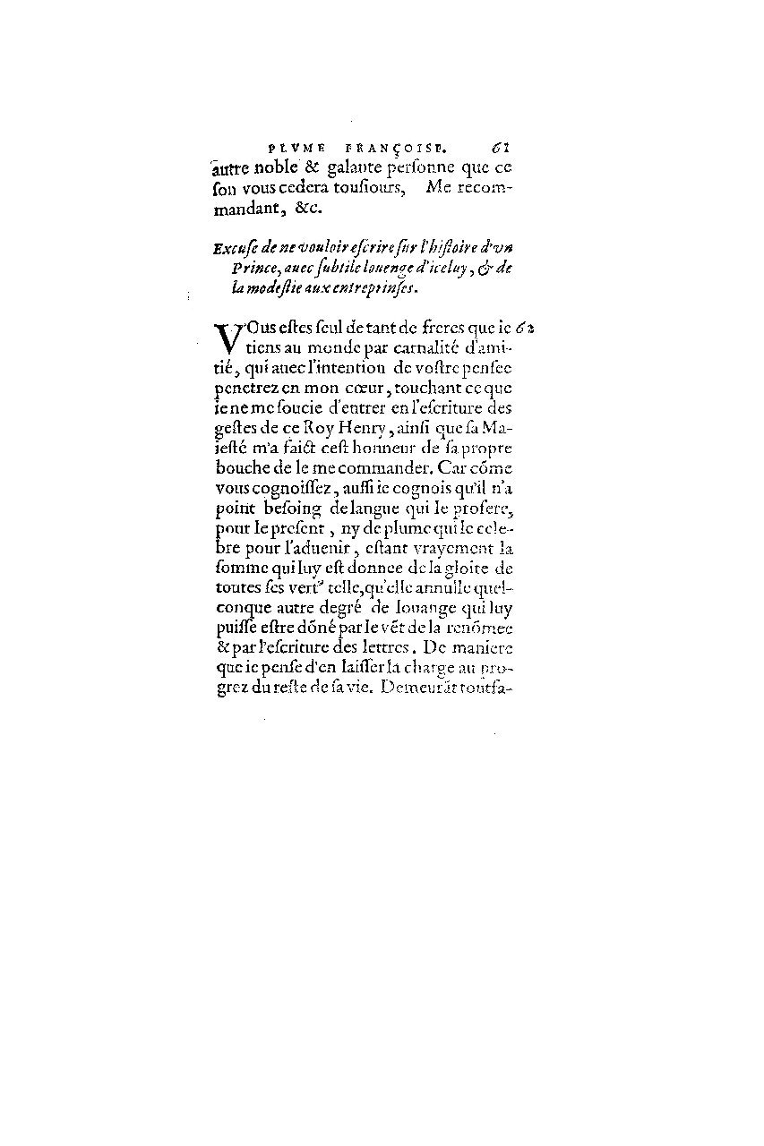 1572 - Nicolas Du Chemin - Finances et Trésor de la plume française - BM Lyon