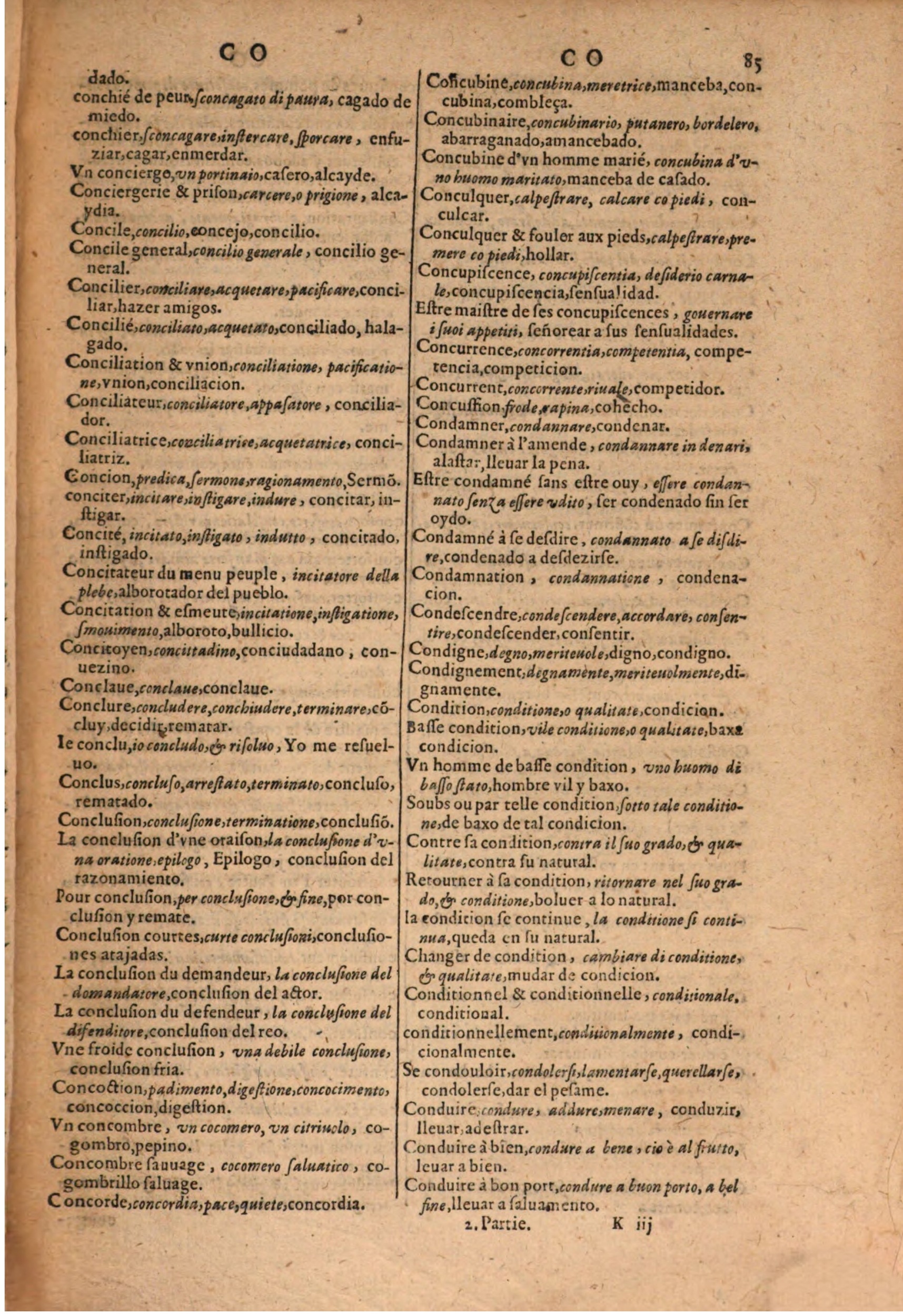 1616 - Pierre de la Rovière - Trésor des trois langues (Seconde partie) - BSB Munich