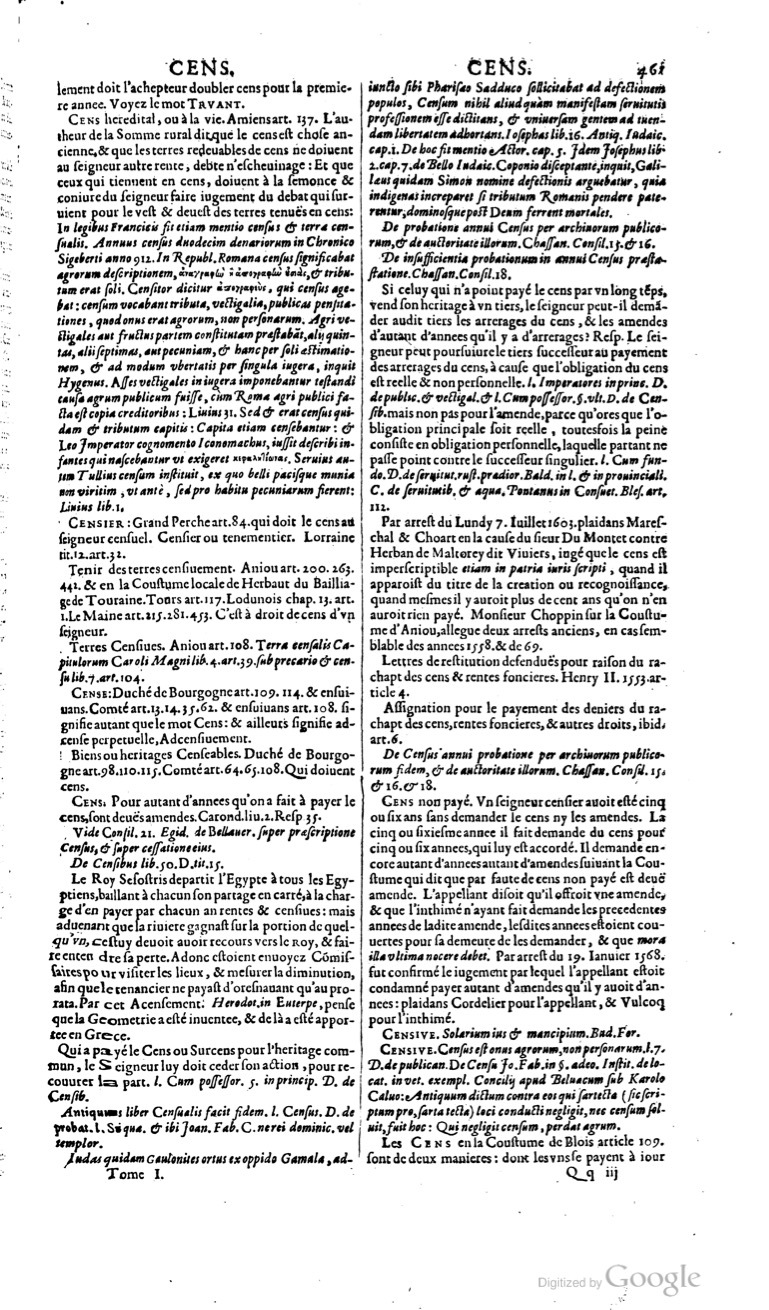 1629 - Veuve Nicolas Buon - Trésor du droit français (29620 T. 1) - BM Lyon
