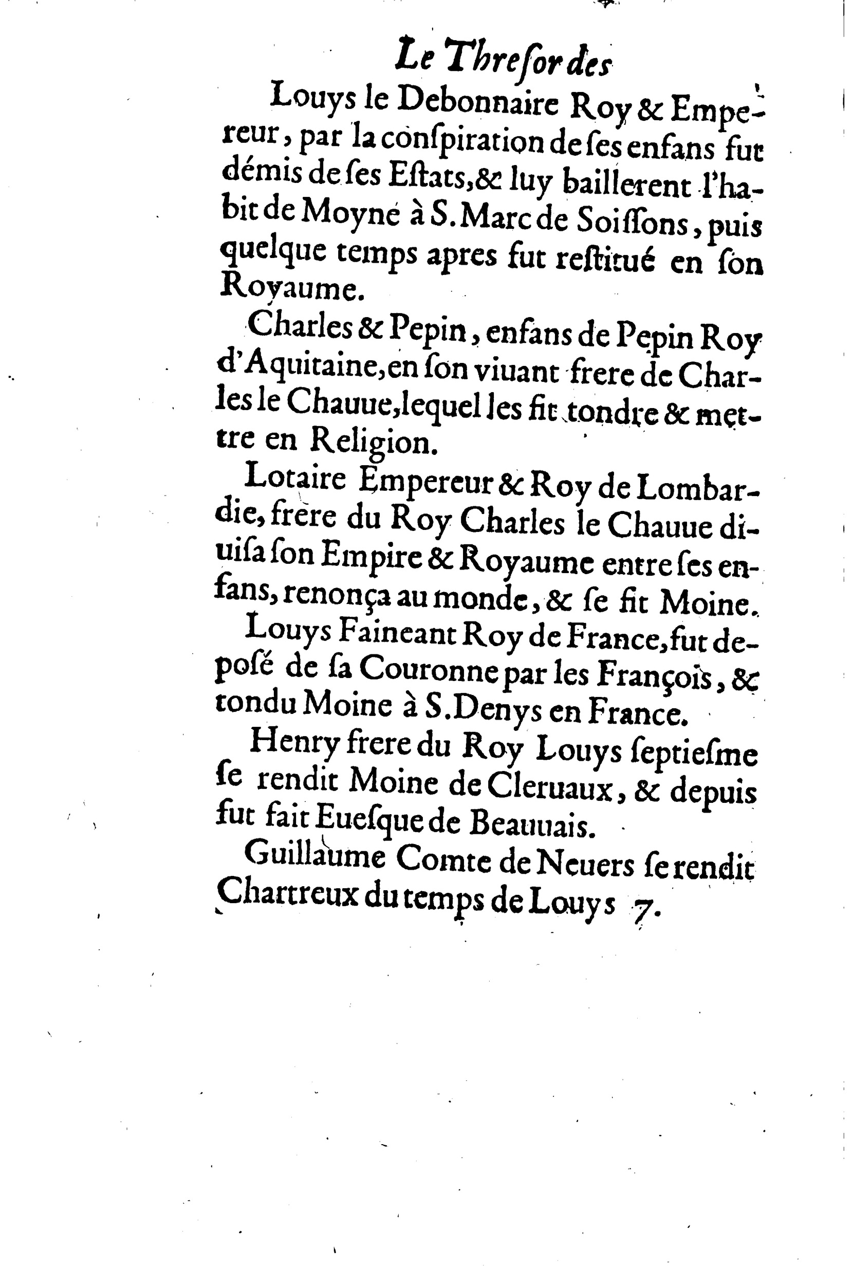 1633 - Jean Corrozet - Trésor des histoires de France - BM Lyon 1633 - Jean Corrozet - Trésor des histoires de France - BM Lyon