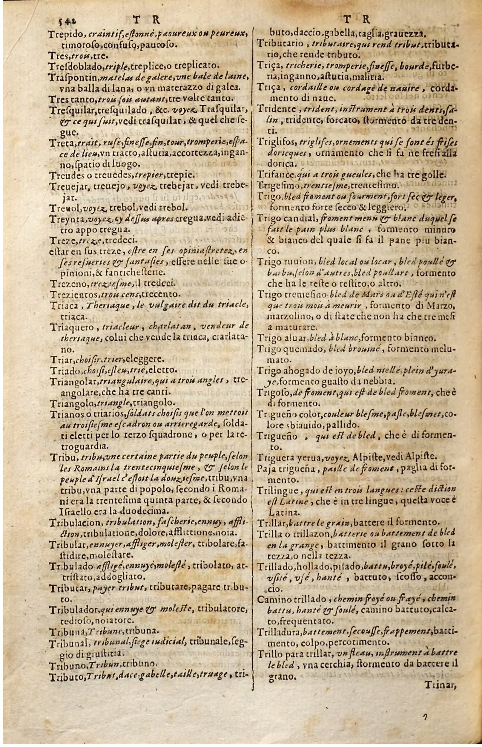 1627 - Jacques Crespin - Trésor des trois langues - Regensburg