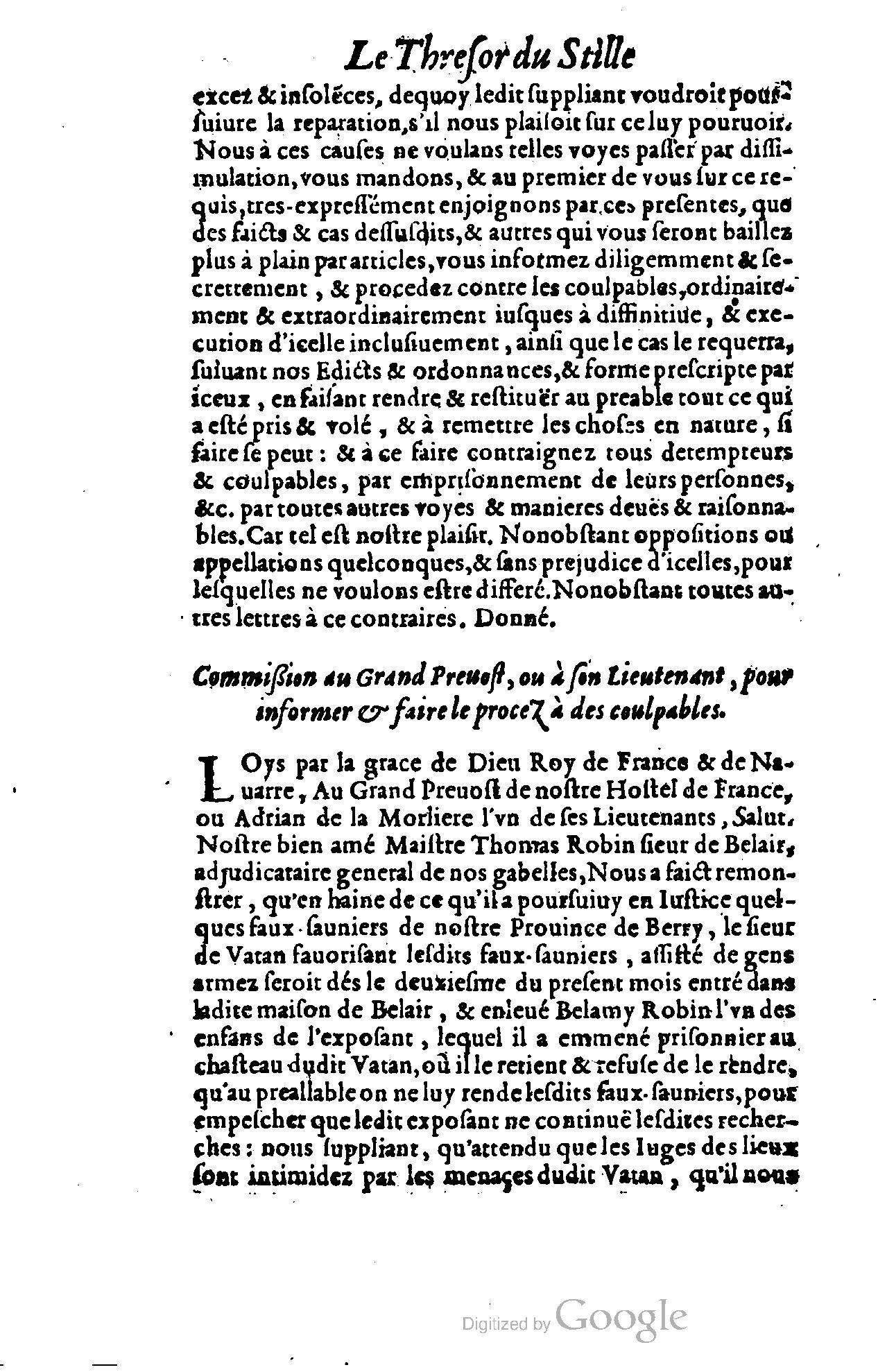 1614 - Jean Richer - Trésor du nouveau style et protocole de la chancellerie de France - BSB Munich