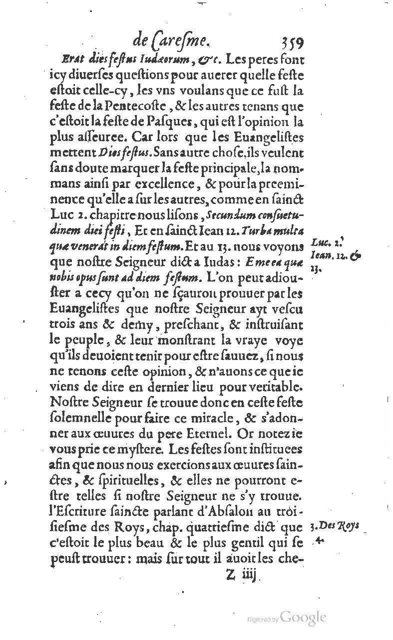 1607 - Nicolas Du Fossé - Trésor quadragésimal - T 01 - BM Lyon