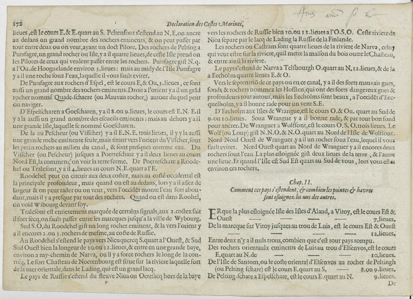 1601 - Bonaventure d’Aseville - Trésorerie ou cabinet de route marinesque - BnF
