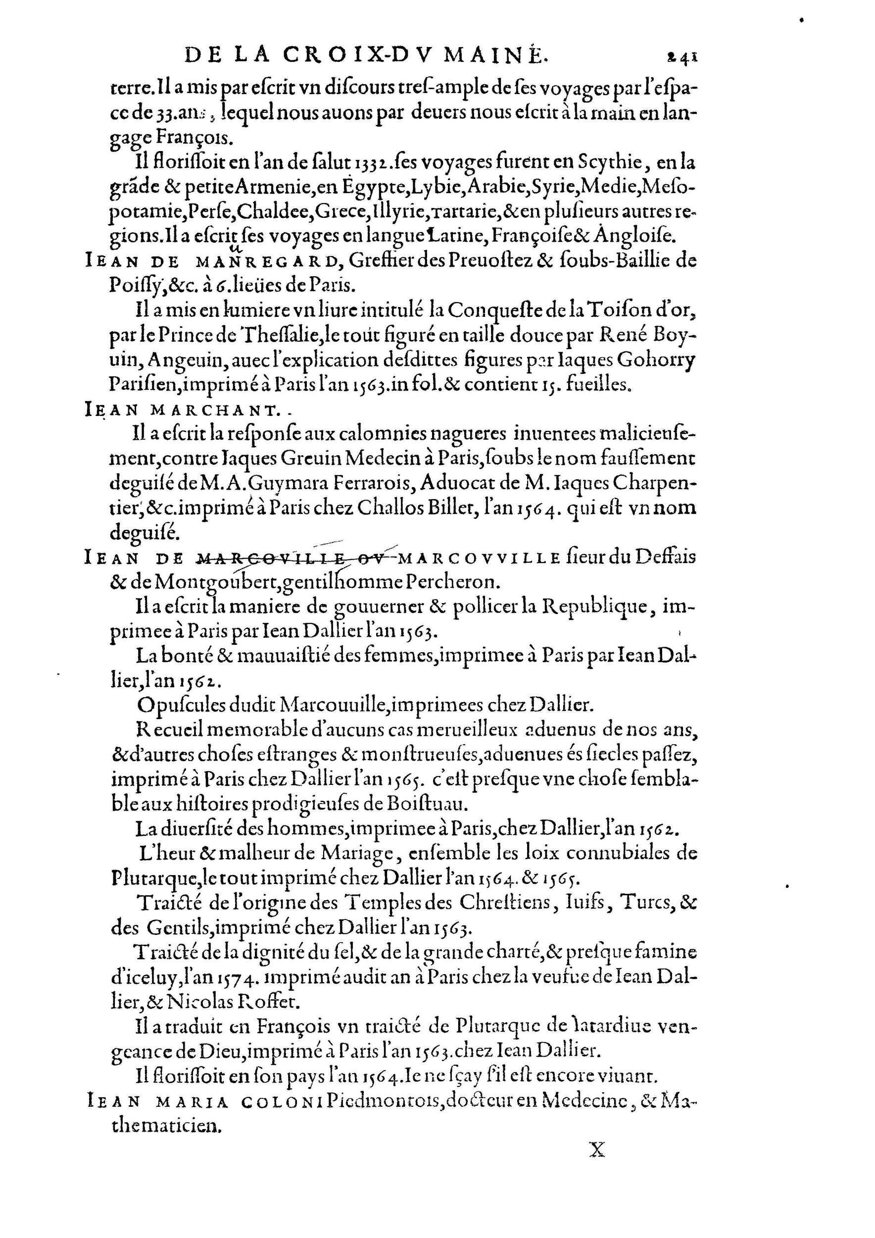 1584 - Abel L&#039;Angelier - Bibliothèques françaises - BnF
