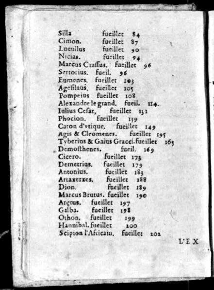 1574 - Benoît Rigaud - Trésor des vies de Plutarque - Avignon