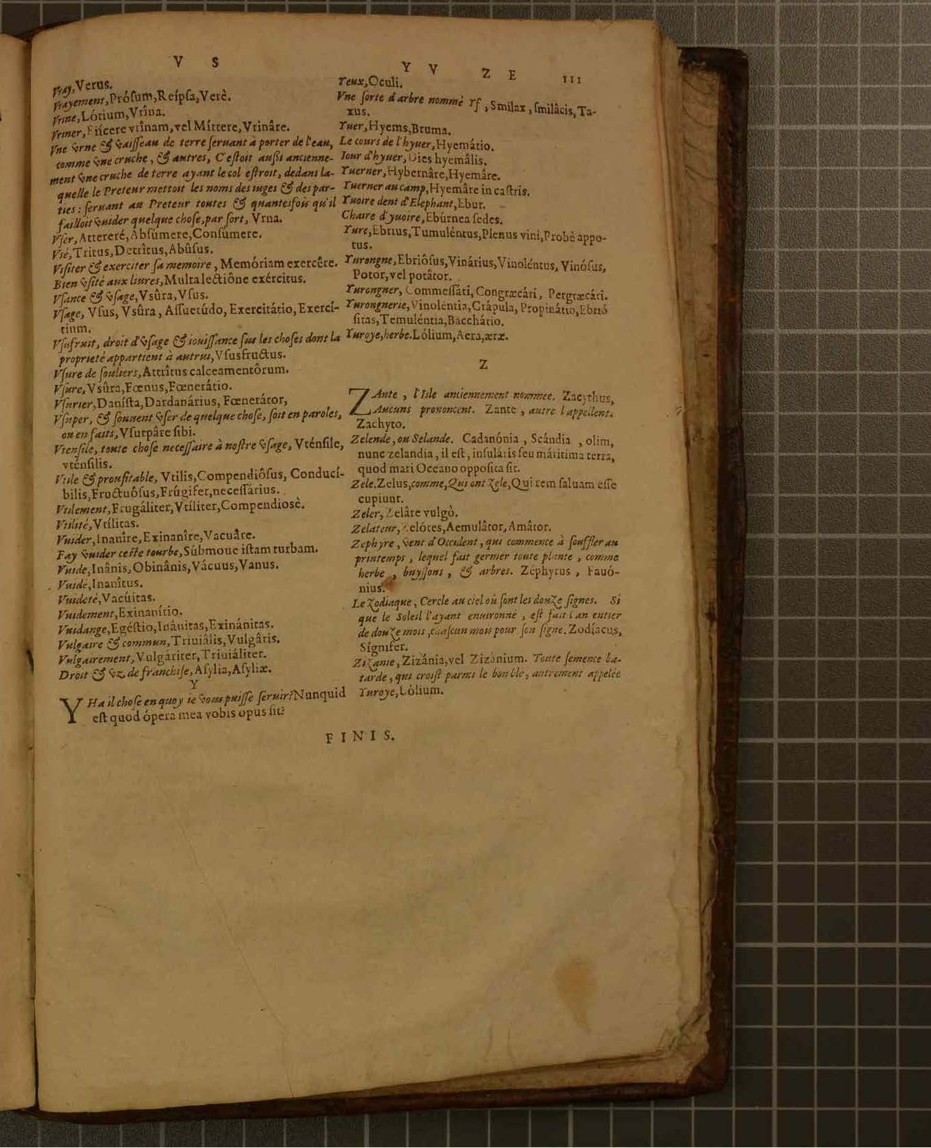 1578 - Étienne Michel - Trésor des mots et traits français - Blois