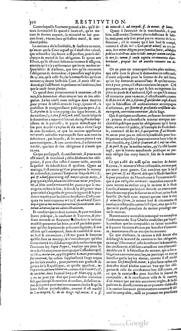 1629 - Veuve Nicolas Buon - Trésor du droit français (21754 T. 3) - BM Lyon