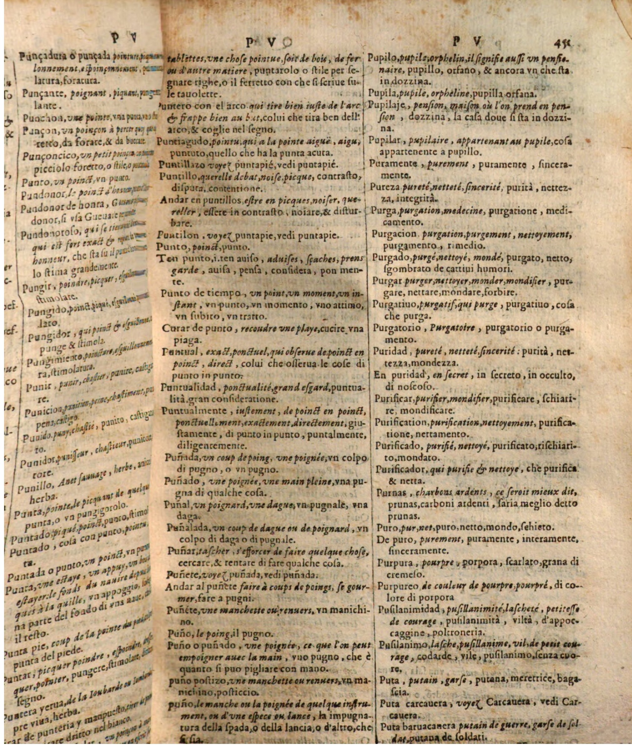1644 - Jacques Crespin - Trésor des trois langues - Passau 1644 - Jacques Crespin - Trésor des trois langues - Passau