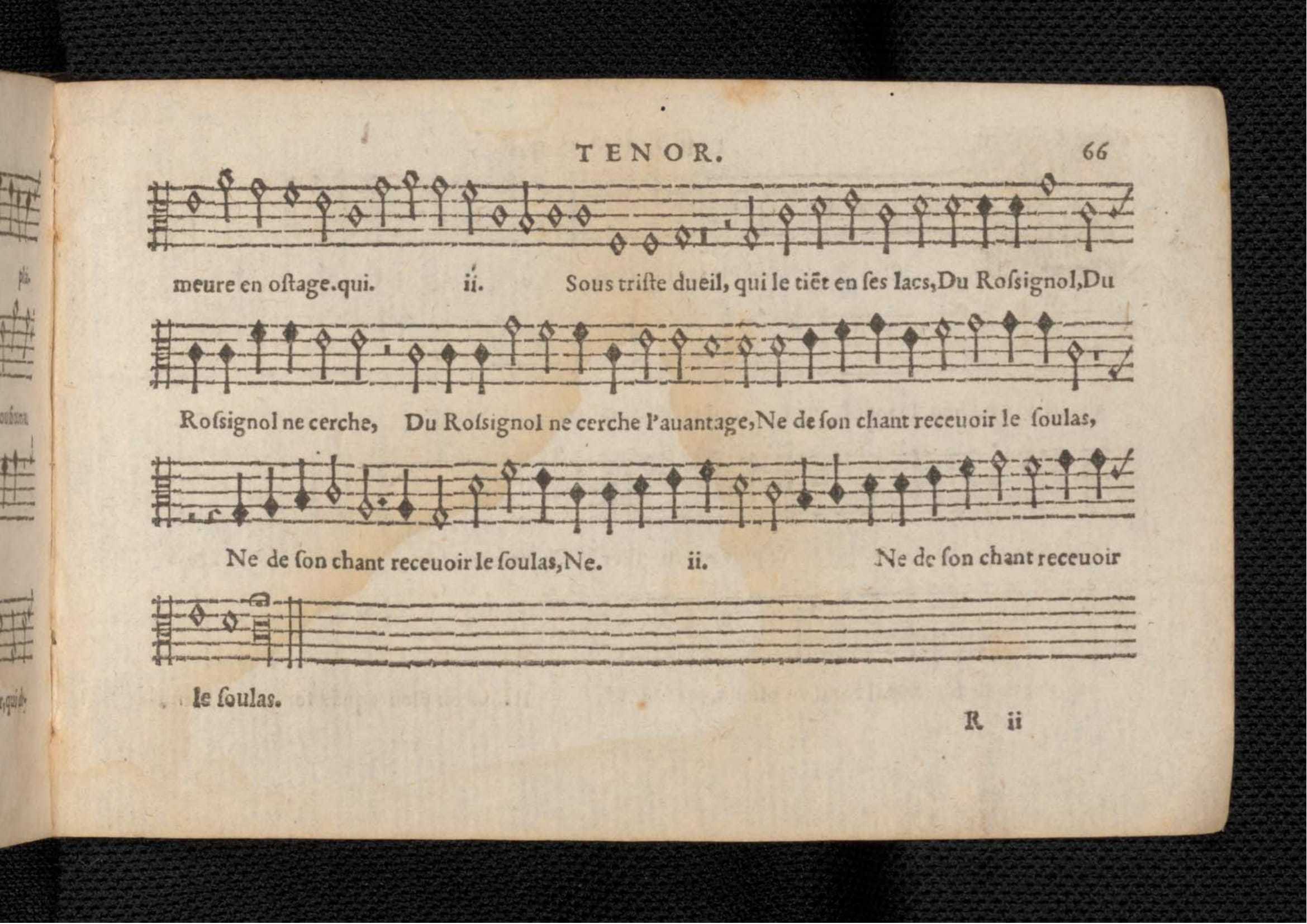 1576 - [Pierre de Saint-André] - Trésor de musique d’Orlande de Lassus Tenor - KBR Bruxelles