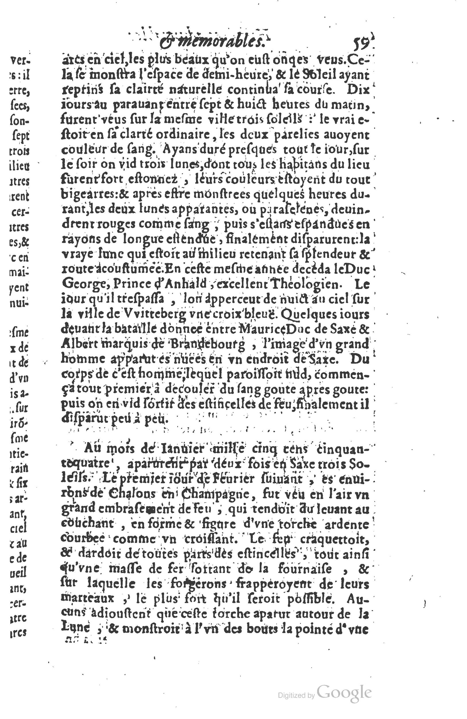 1610 - Paul Marceau - Trésor d’histoires admirables et mémorables - Princeton