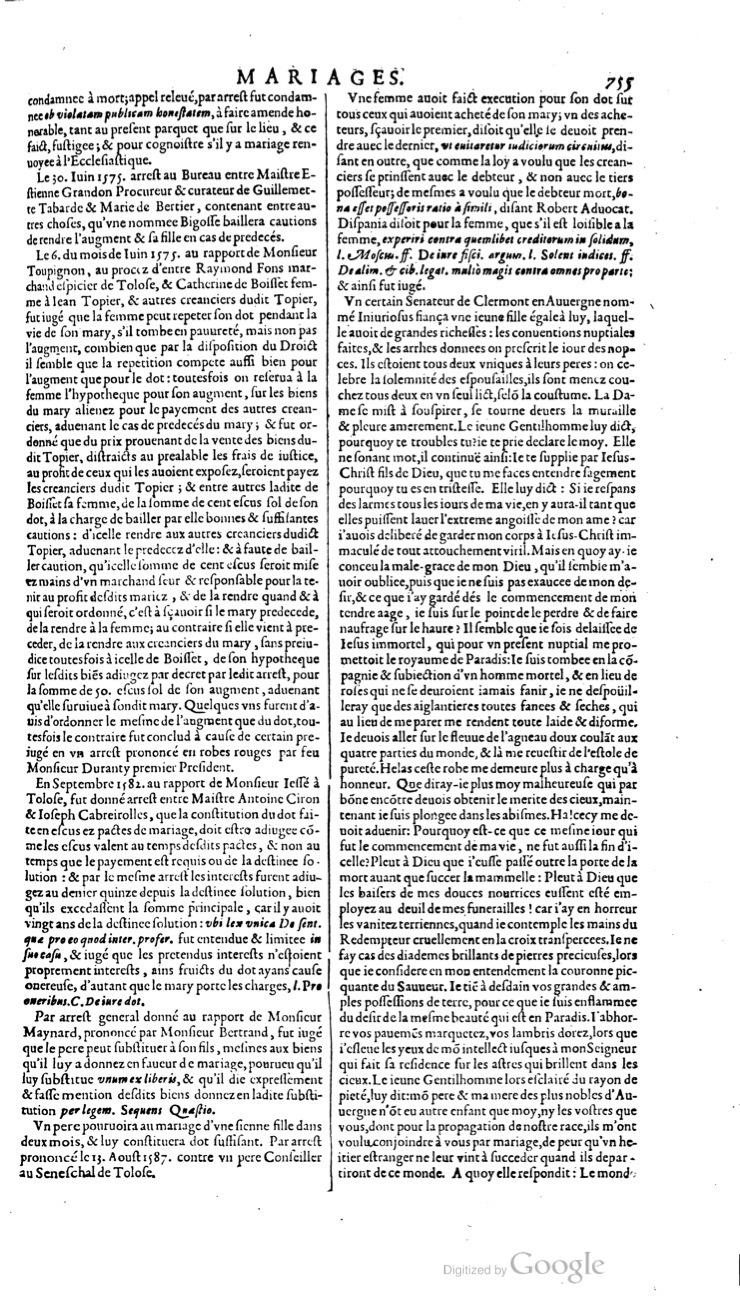1629 - Veuve Nicolas Buon - Trésor du droit français (21754 T. 2) - BM Lyon