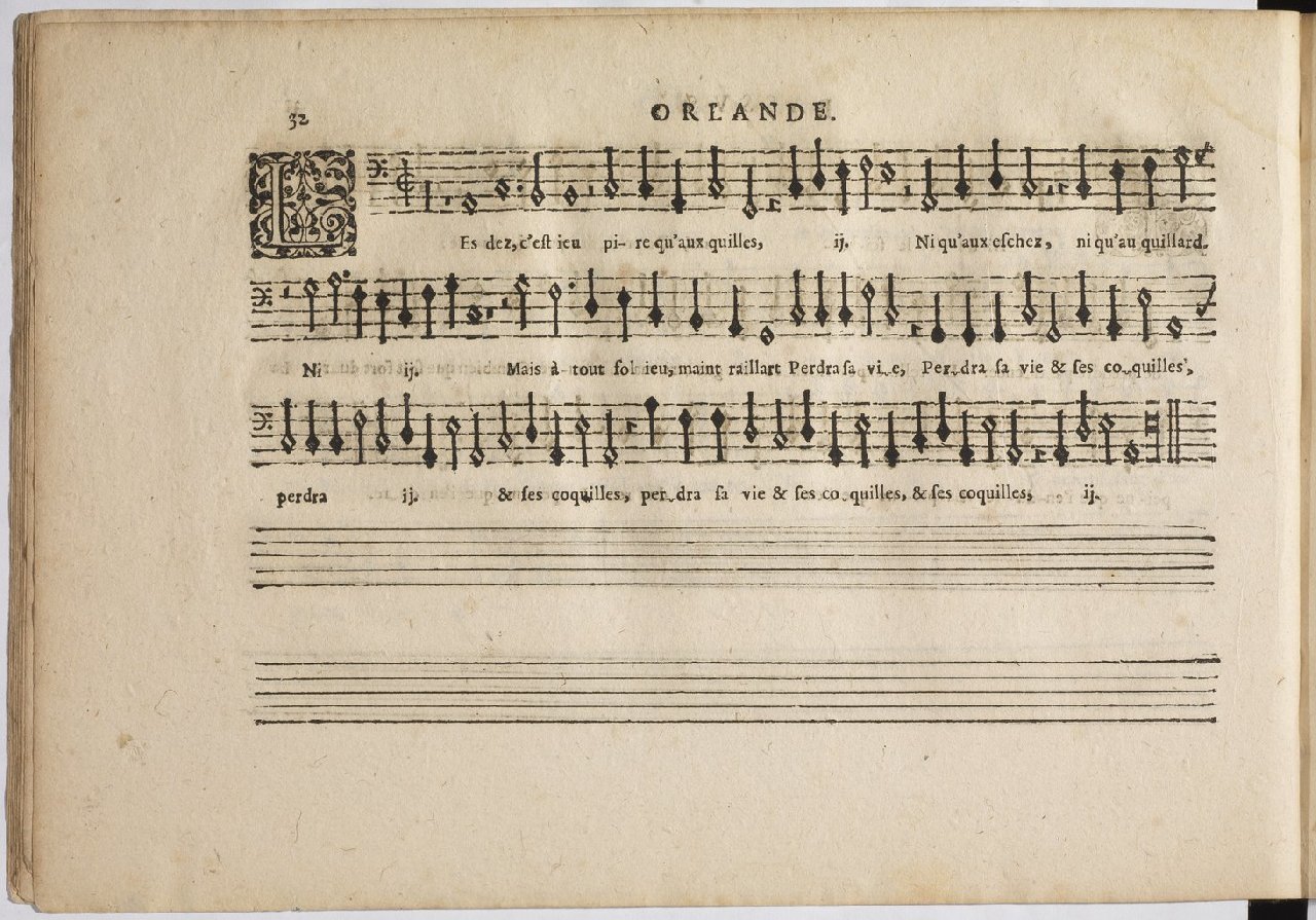 1594 - Paul Marceau - Trésor de musique d&#039;Orlande de Lassus, Superius, Bassus, Tenor, Quinta pars - BnF