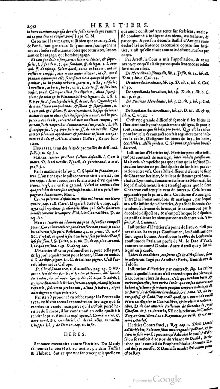 1629 - Veuve Nicolas Buon - Trésor du droit français (21754 T. 2) - BM Lyon