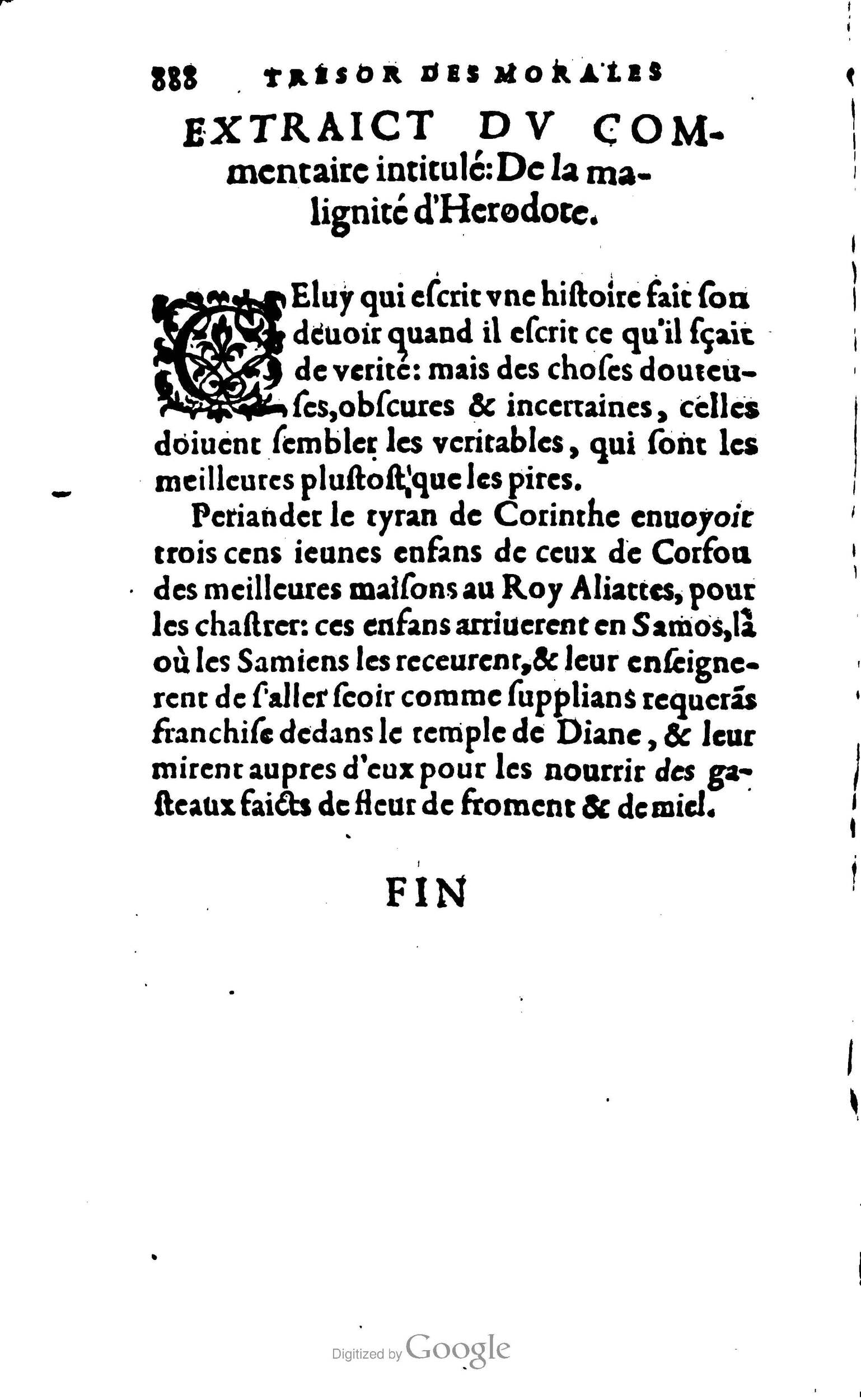 1578 - Jean Poupy - Trésor des morales de Plutarque - BSB Munich
