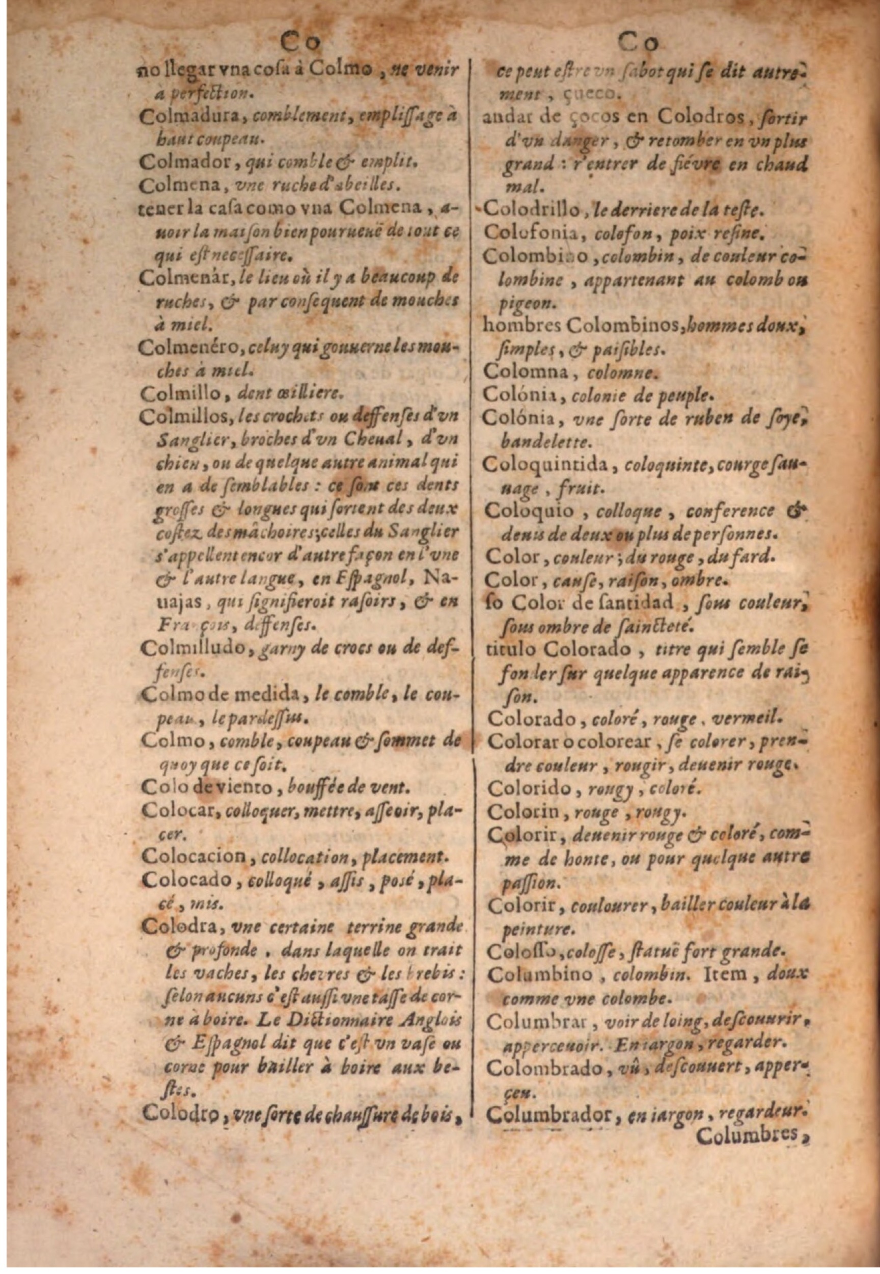 1645 - A. de Sommaville et A. Courbé - Trésor des deux langues espagnole et française - BSB Munich