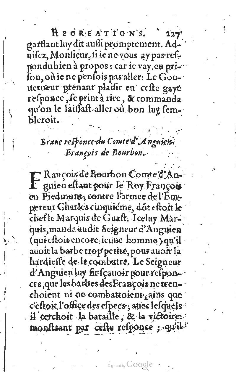 1627 - Jean Delamare - Trésor des récréations - BSB Munich