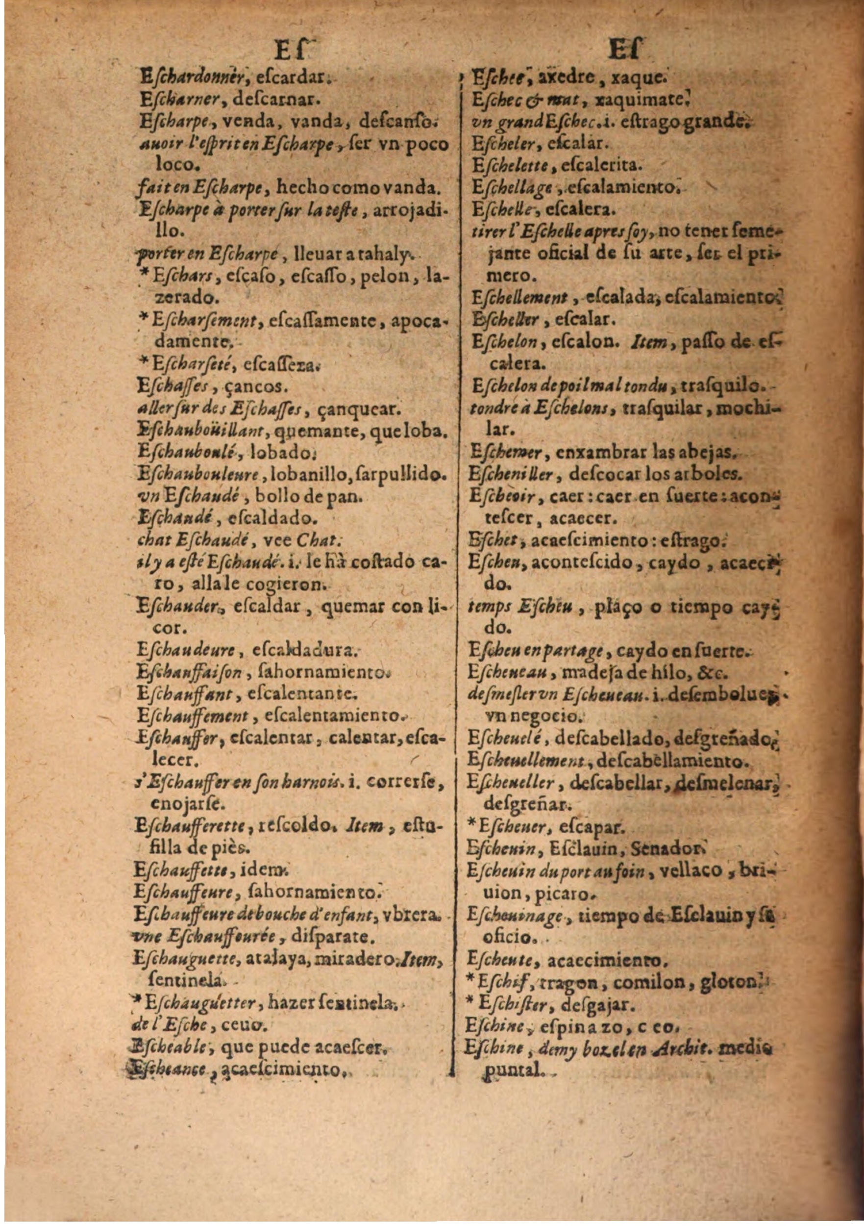 1645 - A. de Sommaville et A. Courbé - Trésor des deux langues espagnole et française (Seconde partie) - BSB Munich