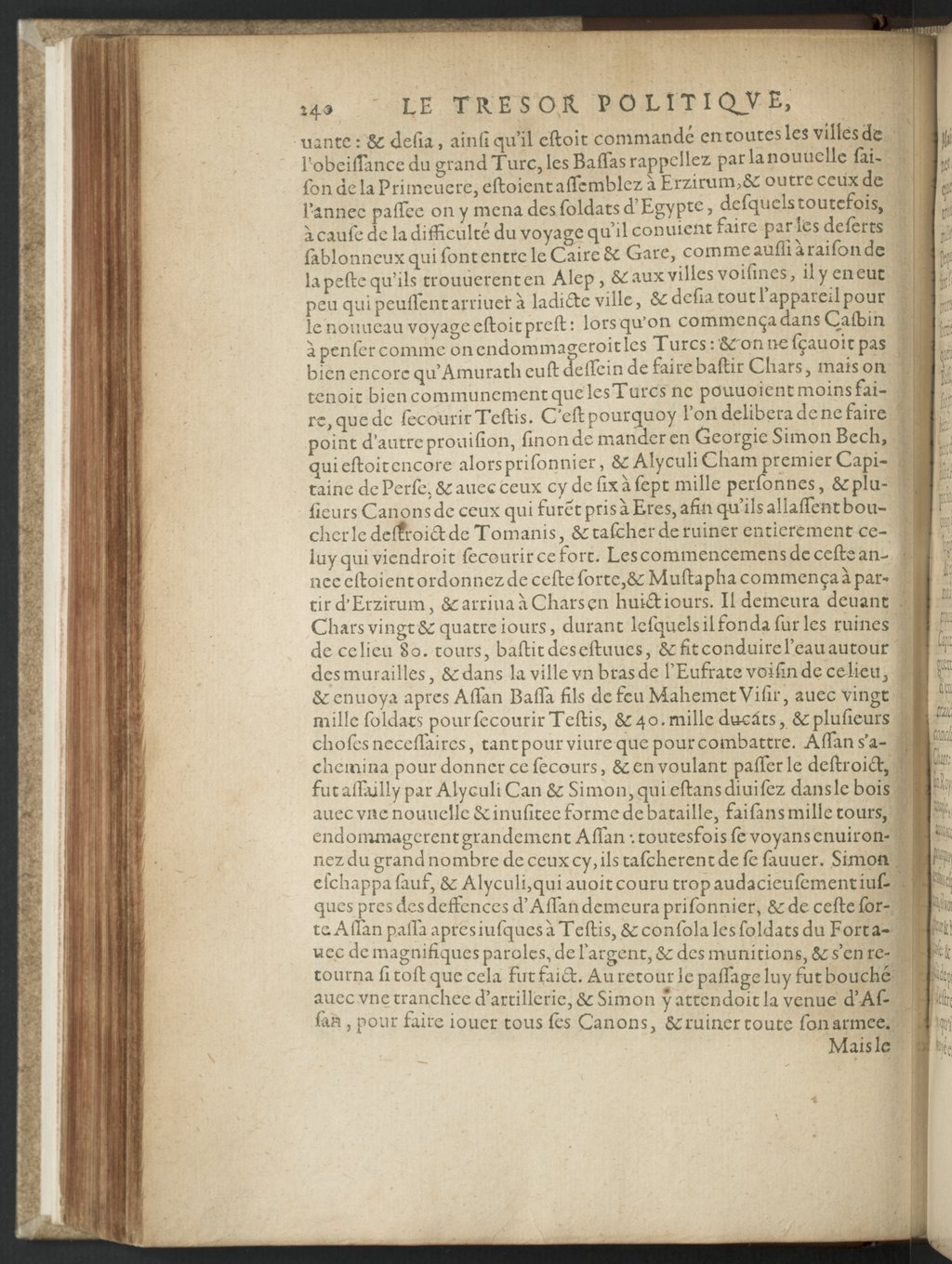 1608 - Nicolas Du Fossé - Trésor politique - BnF Tolbiac