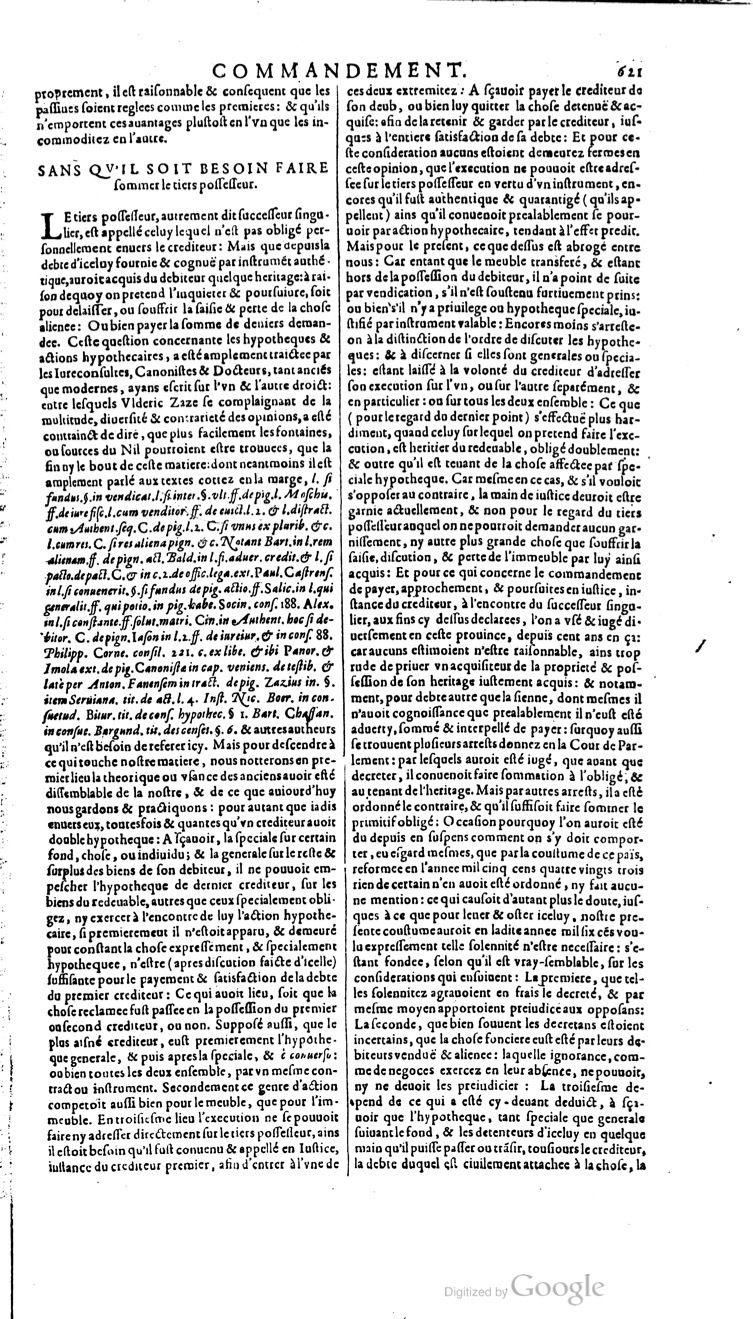 1629 - Veuve Nicolas Buon - Trésor du droit français (21754 T. 1) - BM Lyon