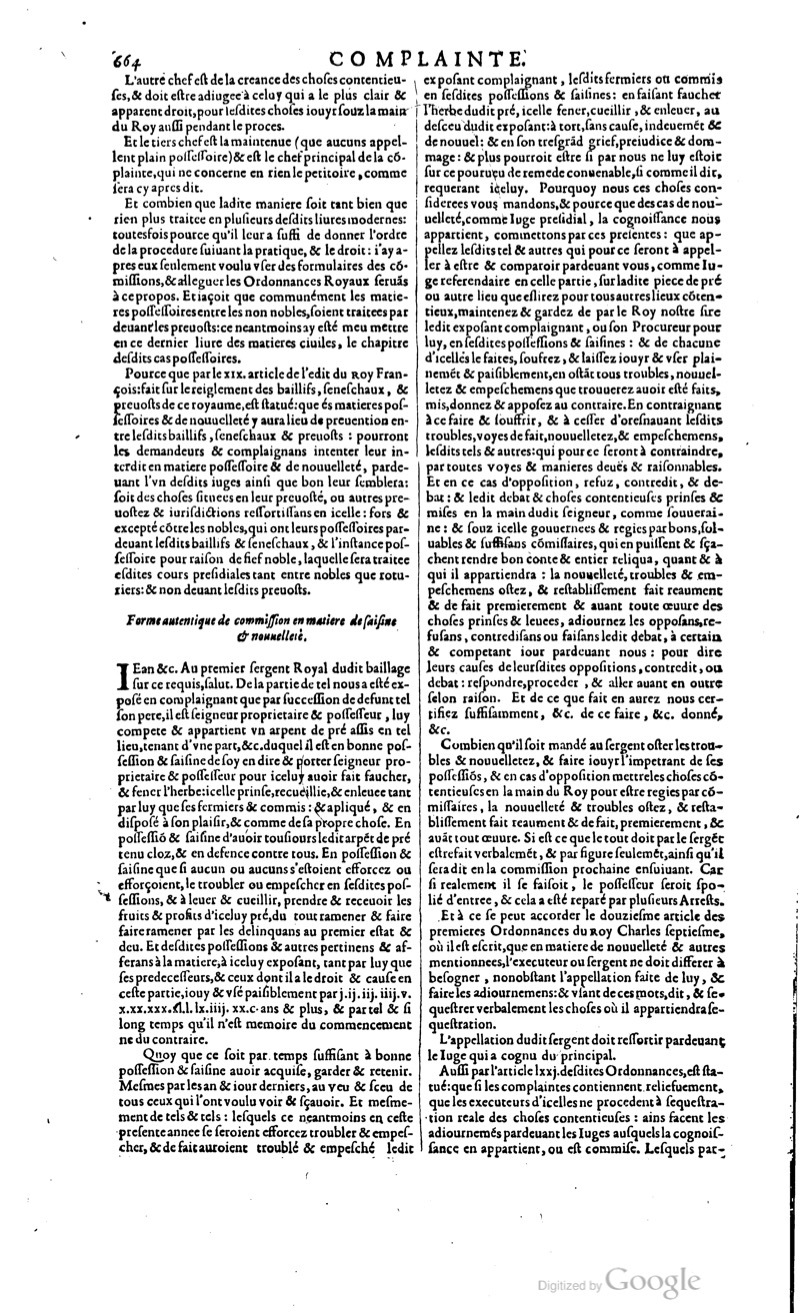 1629 - Veuve Nicolas Buon - Trésor du droit français (29620 T. 1) - BM Lyon