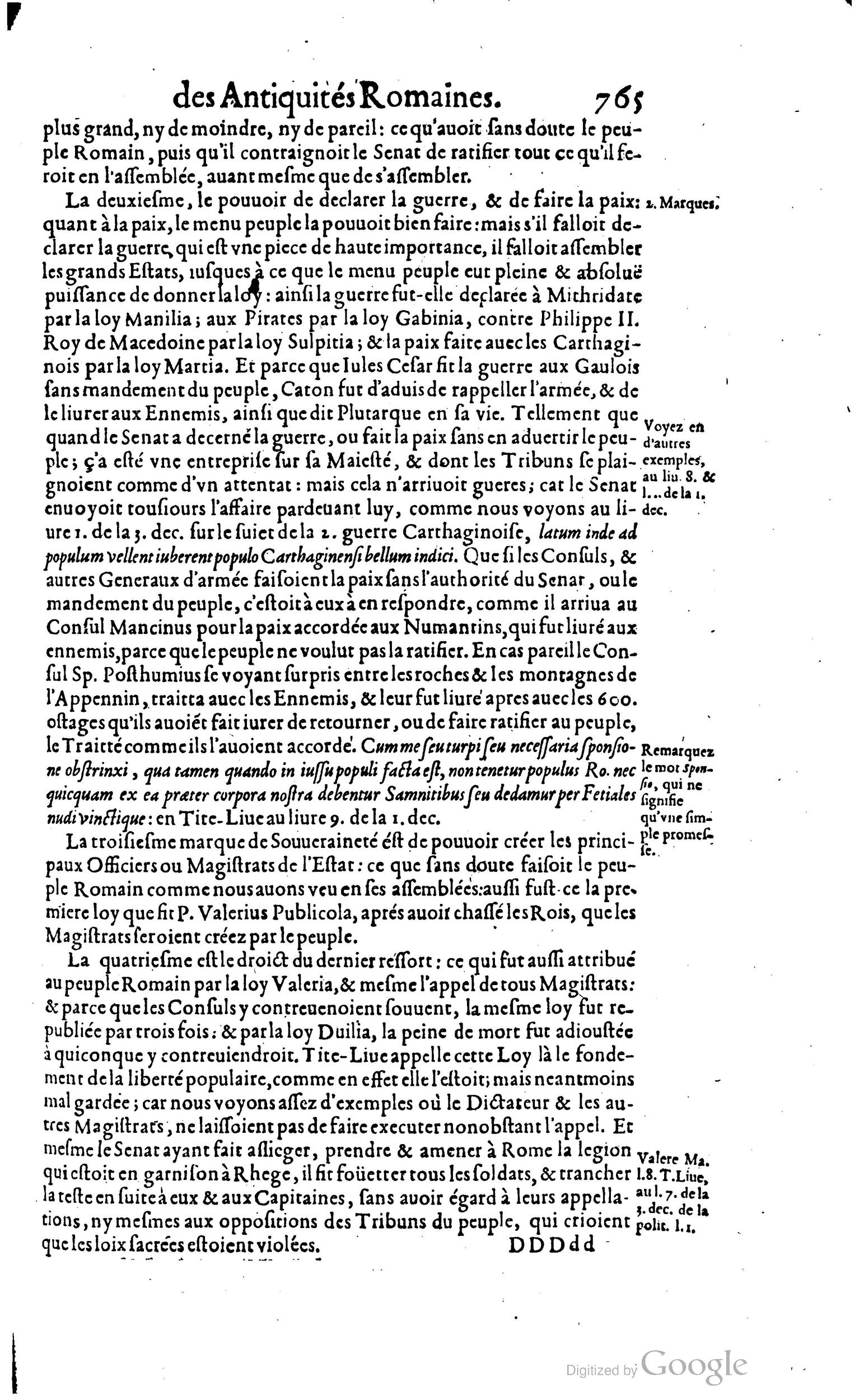 1650 - Denis Thierry - Trésor des antiquités romaines - BM Lyon