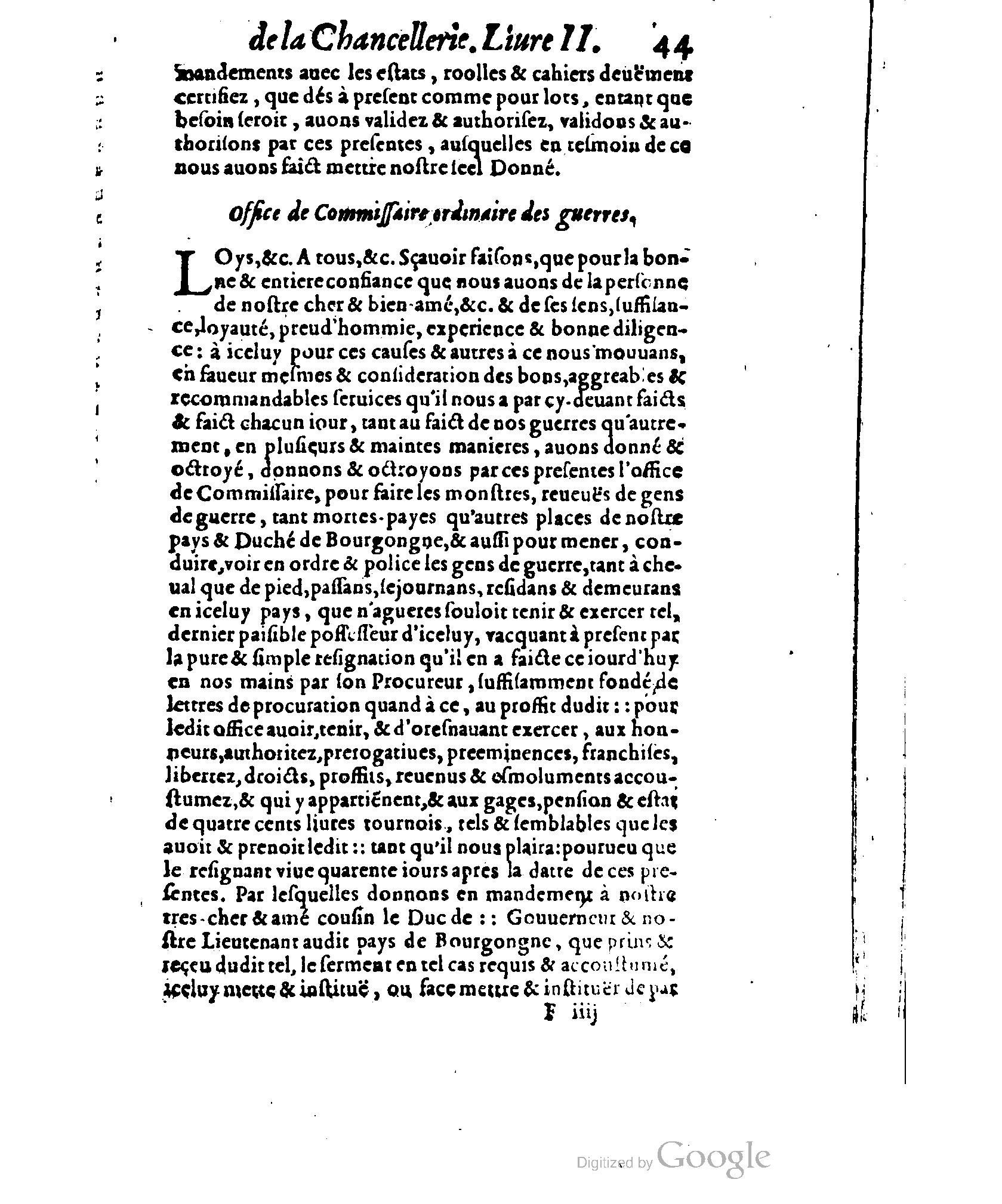 1614 - Jean Richer - Trésor du nouveau style et protocole de la chancellerie de France - BSB Munich