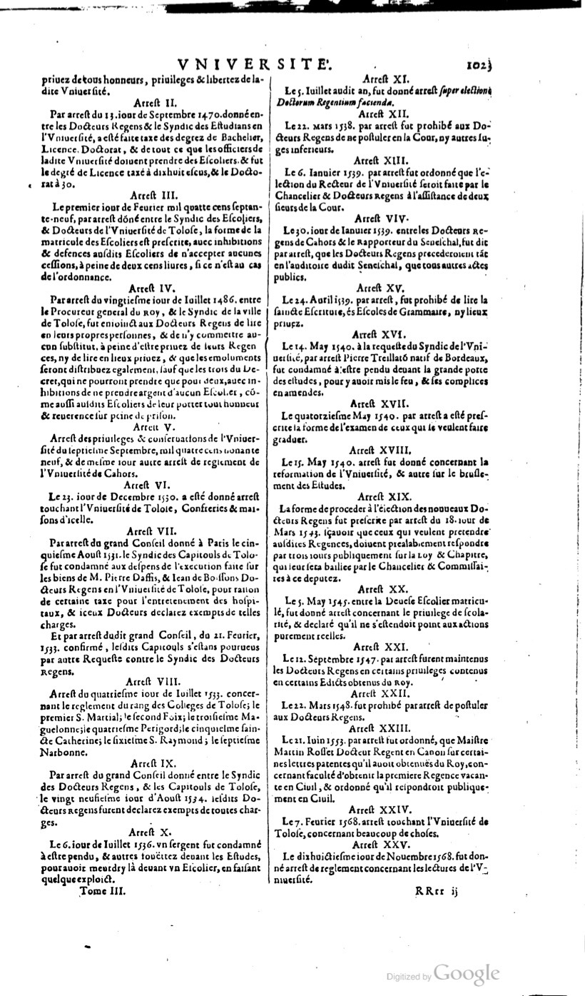1629 - Veuve Nicolas Buon - Trésor du droit français (21754 T. 3) - BM Lyon