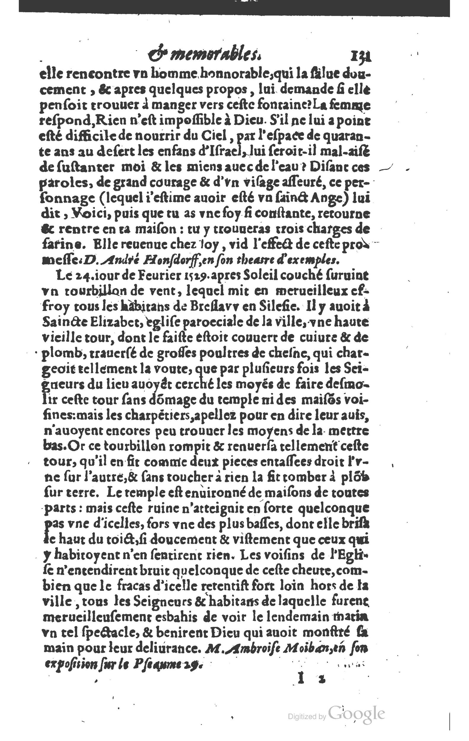 1610 - Paul Marceau - Trésor d’histoires admirables et mémorables - Princeton