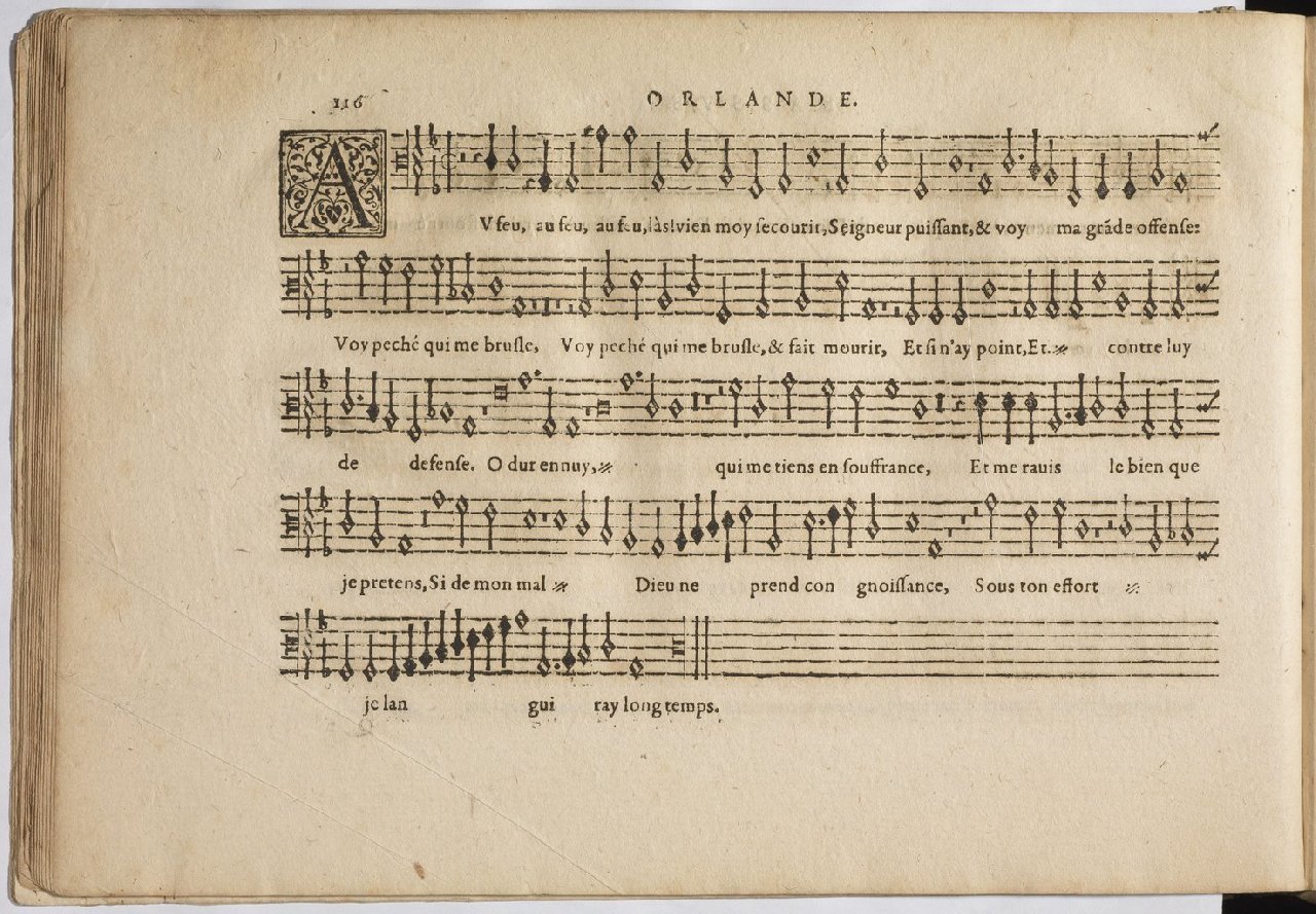 1594 - Paul Marceau - Trésor de musique d&#039;Orlande de Lassus, Superius, Bassus, Tenor, Quinta pars - BnF