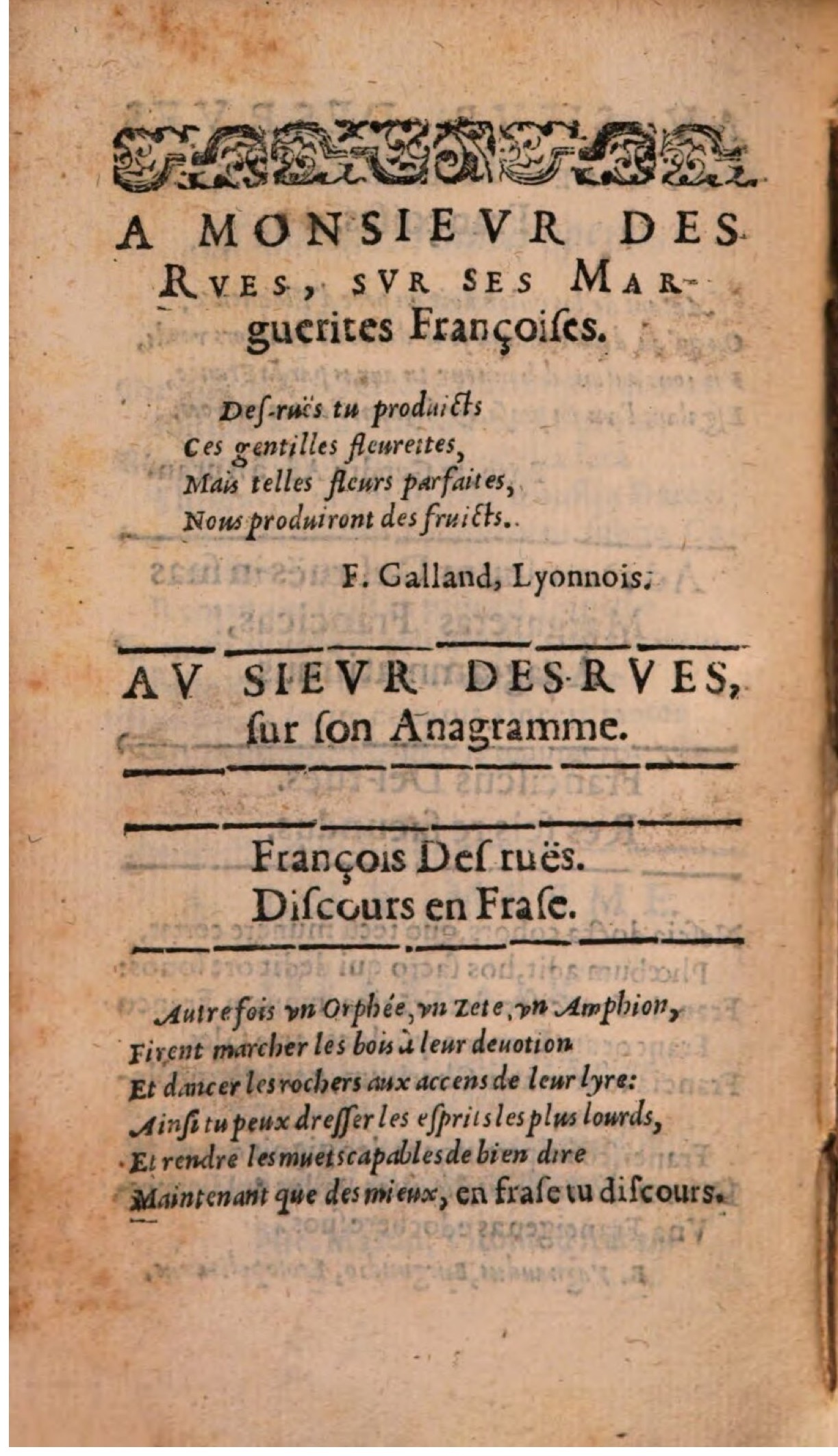 1608 - Théodore Reinsart - Les Marguerites françaises ou Trésor des Fleurs du bien-dire - BSB Munich