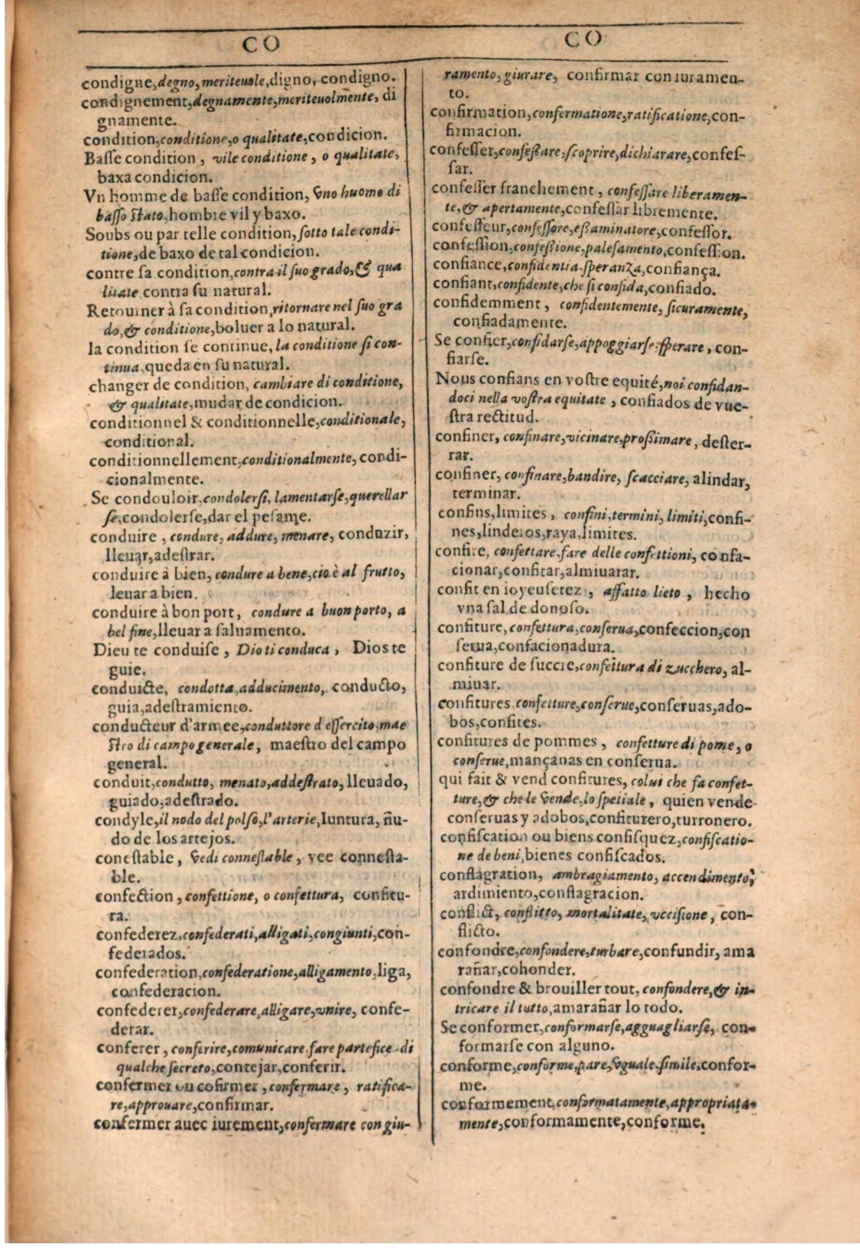 1609 - Philippe Albert et Alexandre Pernet - Trésor des trois langues française, italienne et espagnole (Seconde partie) - BSB Munich 1609 - Philippe Albert et Alexandre Pernet - Trésor des trois langues française, italienne et espagnole (Seconde partie) - BSB Munich