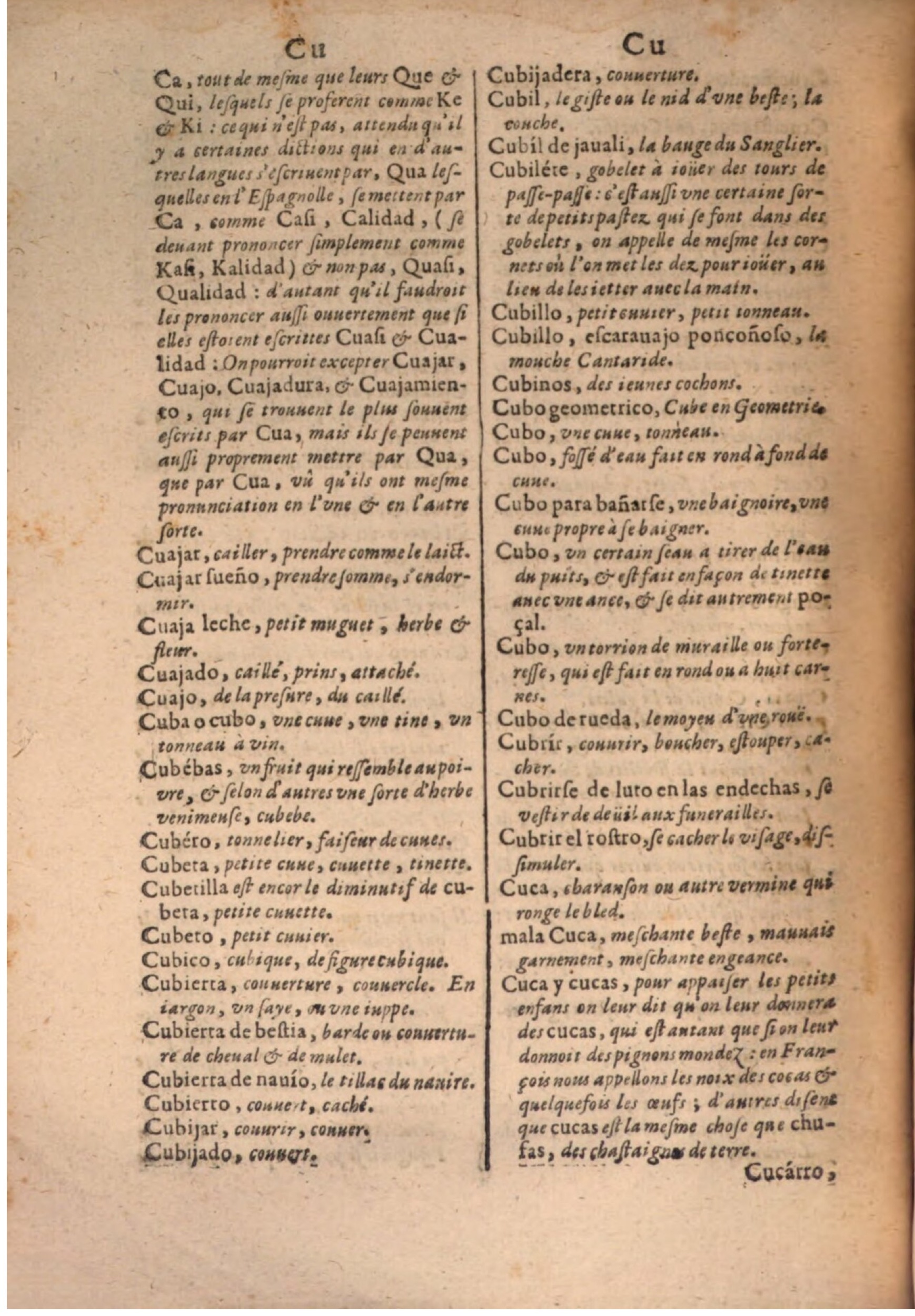 1645 - A. de Sommaville et A. Courbé - Trésor des deux langues espagnole et française - BSB Munich