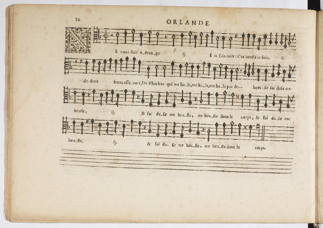 1594 - Paul Marceau - Trésor de musique d&#039;Orlande de Lassus, Superius, Bassus, Tenor, Quinta pars - BnF