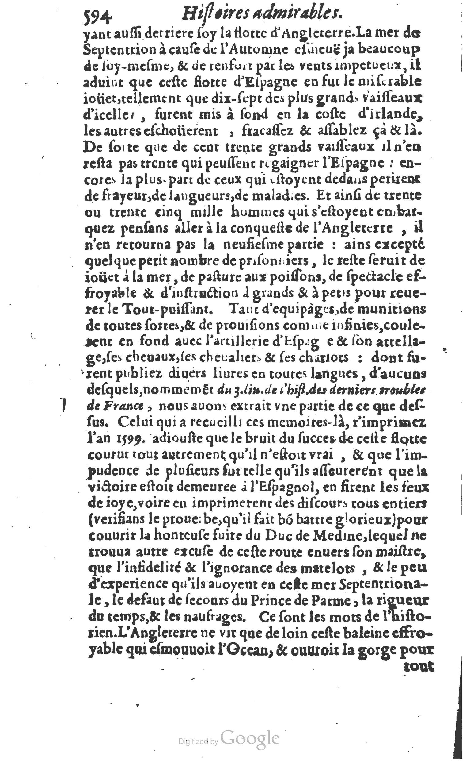 1610 - Paul Marceau - Trésor d’histoires admirables et mémorables - Princeton