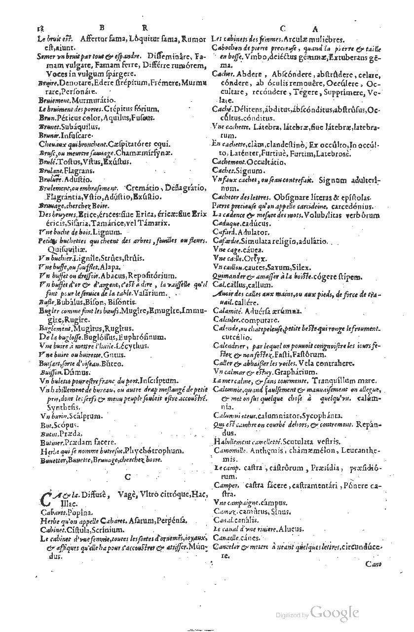 1585 - Simphorianum Beraud et Stephanum Michaëlem - Trésor des mots et traits français - Barcelone
