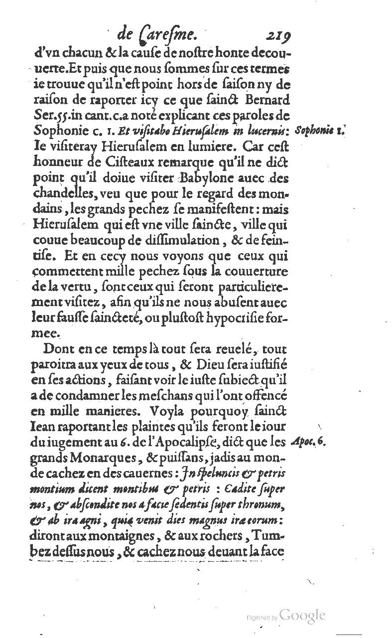 1607 - Nicolas Du Fossé - Trésor quadragésimal - T 01 - BM Lyon