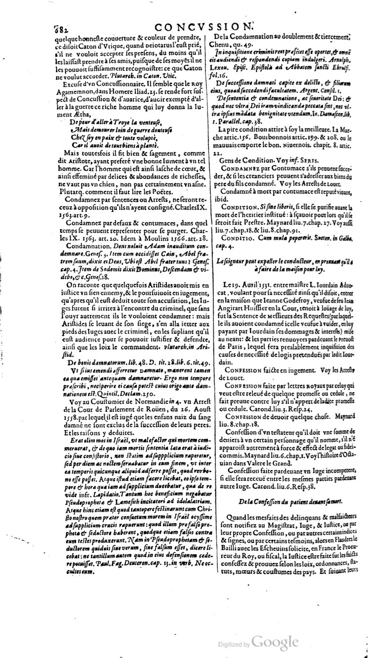 1629 - Veuve Nicolas Buon - Trésor du droit français (29620 T. 1) - BM Lyon