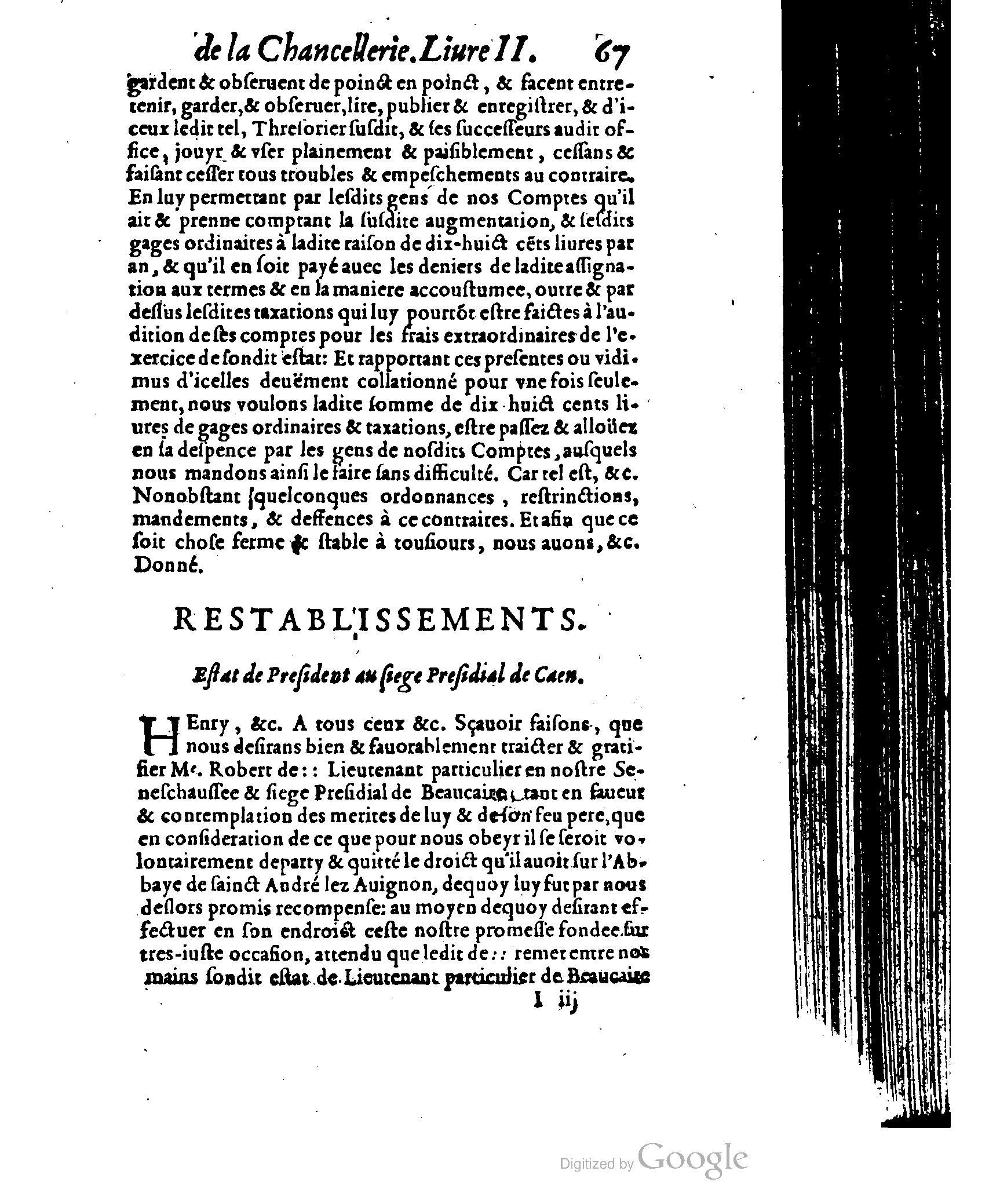 1614 - Jean Richer - Trésor du nouveau style et protocole de la chancellerie de France - BSB Munich