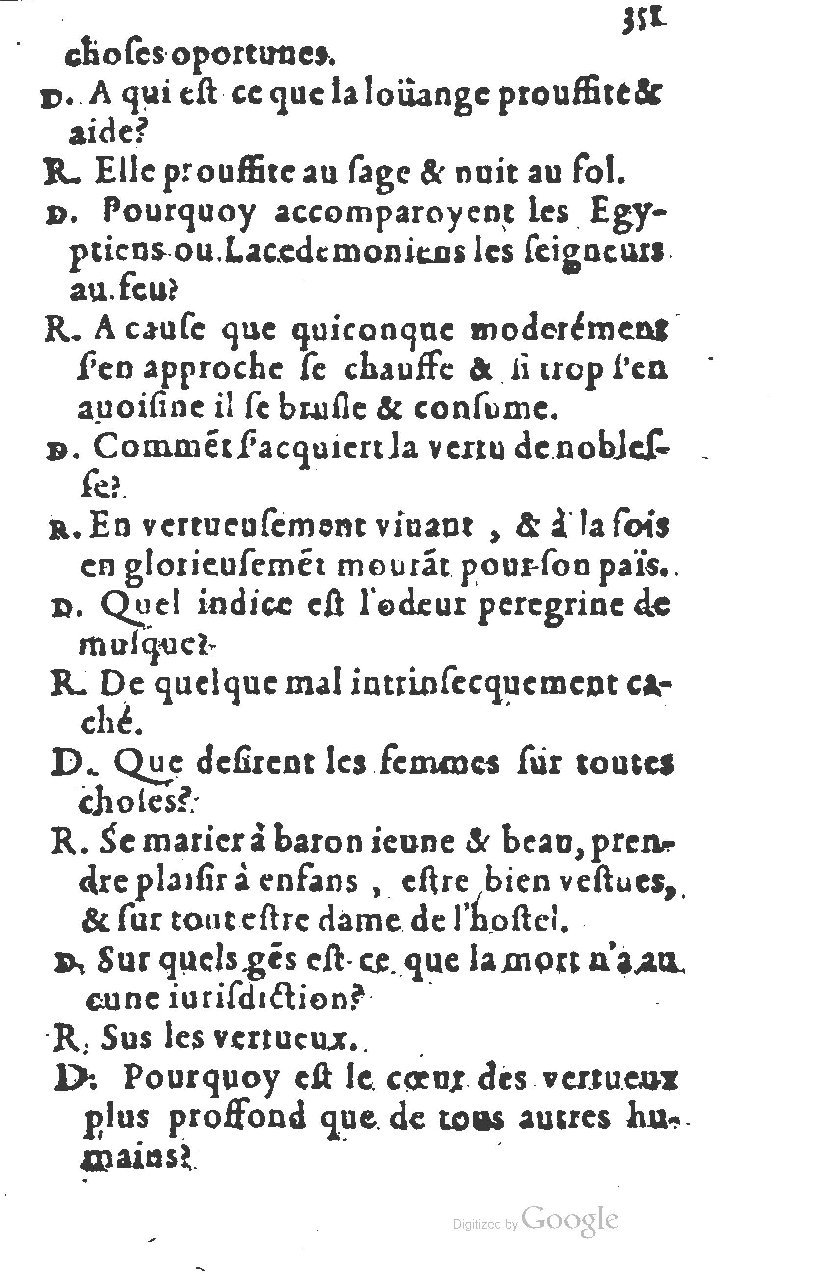 1581 - Nicolas Bonfons  - Trésor des sentences dorées - Princeton